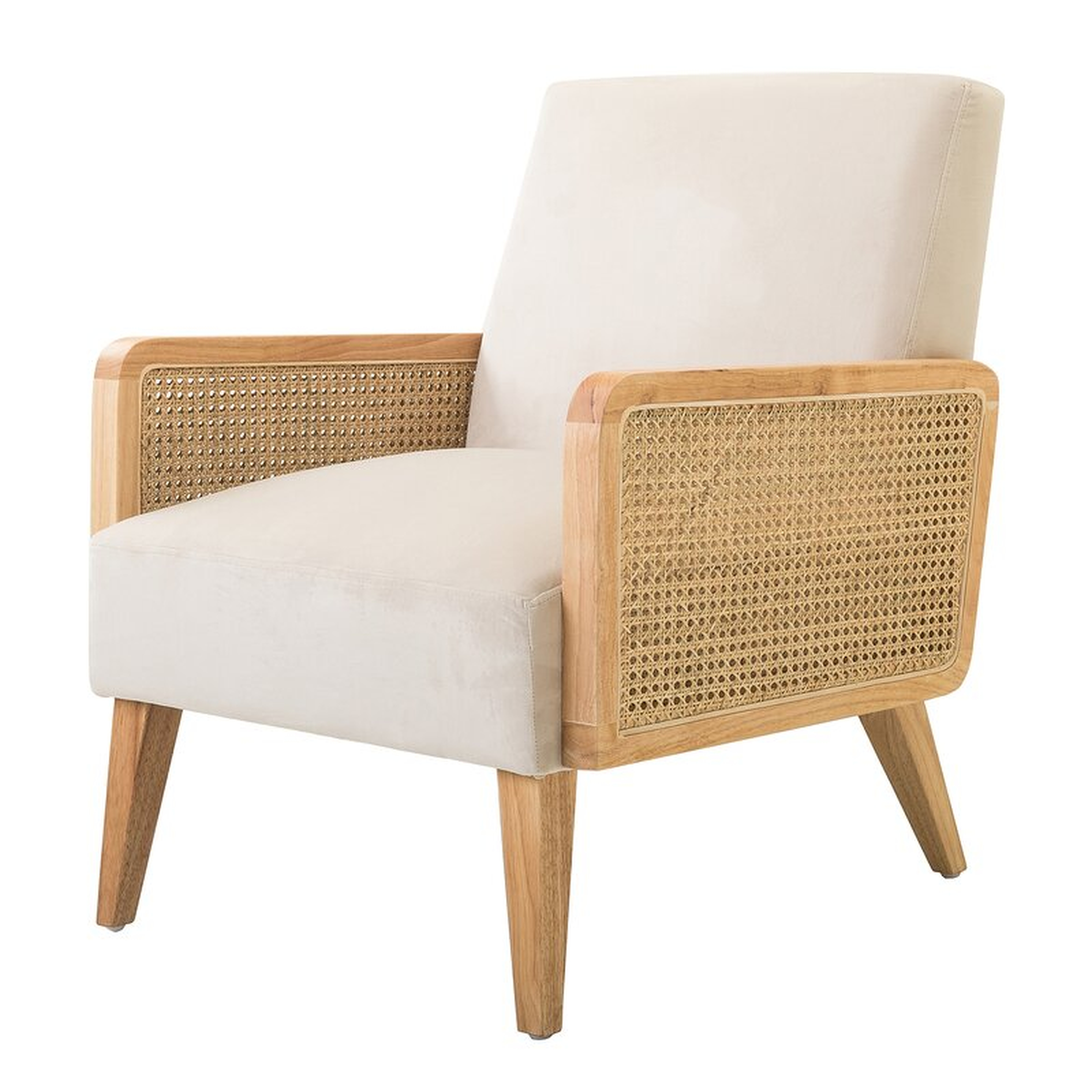 Esme 24.8'' Wide Armchair, Beige Polyester - Wayfair