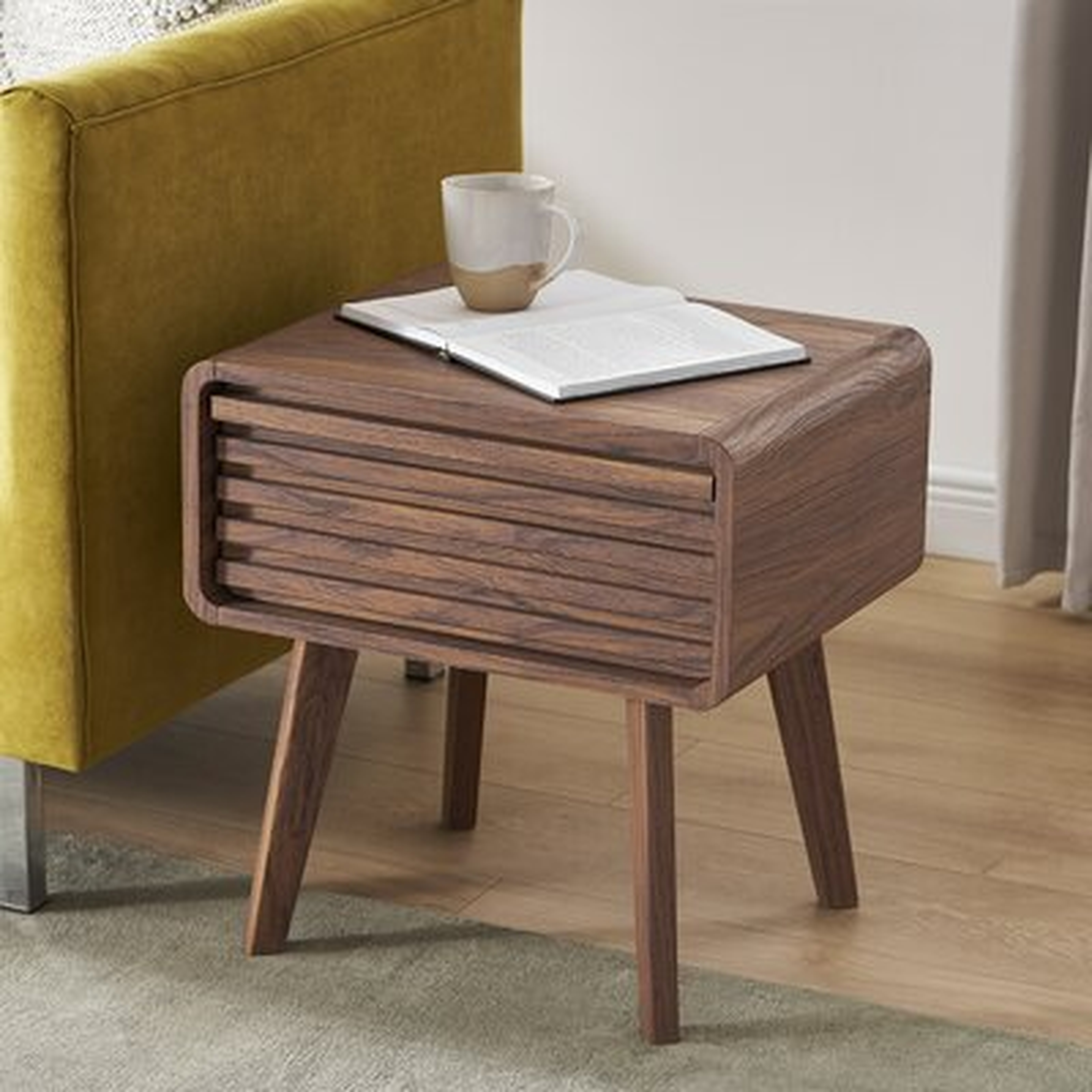 Lorccan End Table with Storage - Wayfair