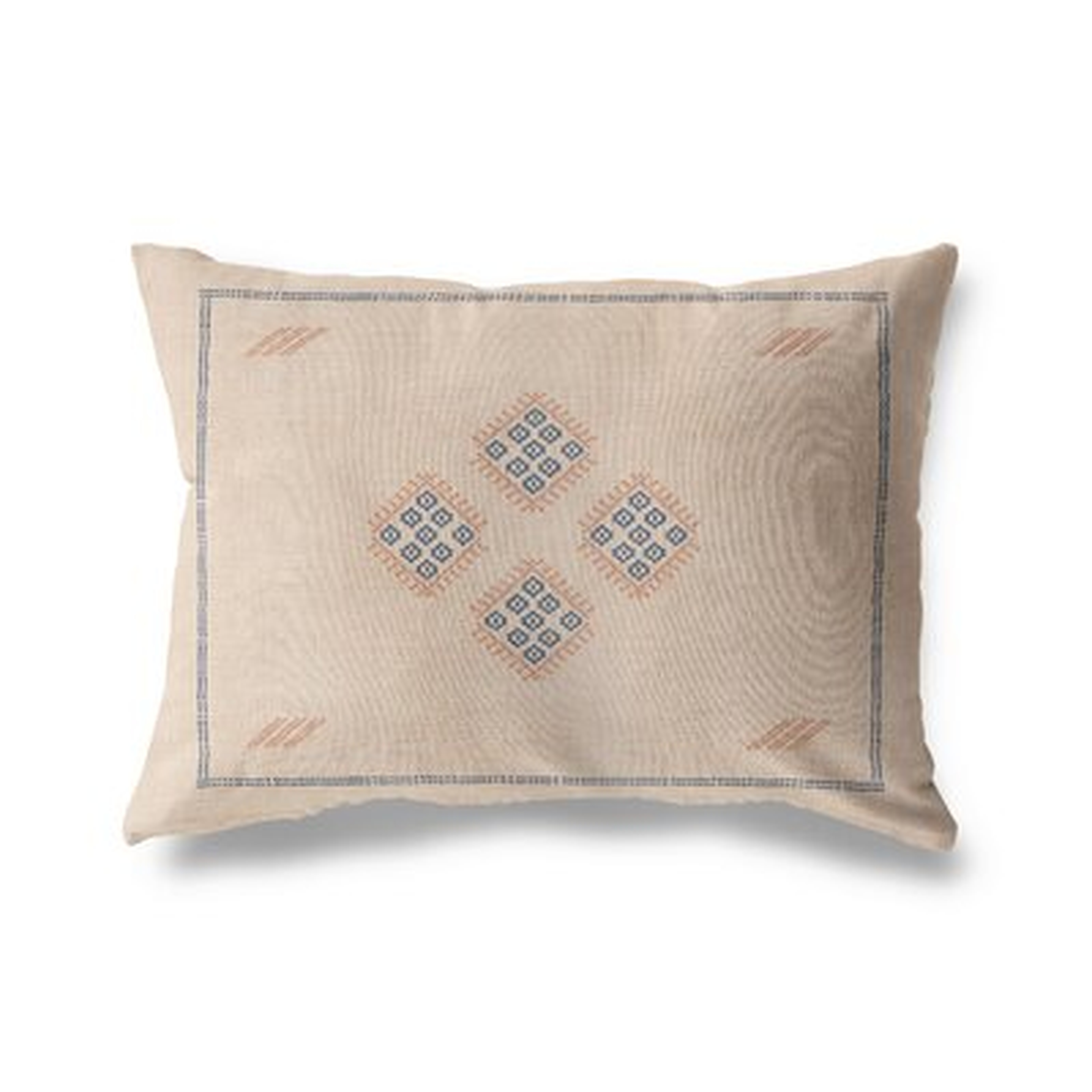 Aviva Cotton Indoor / Outdoor Geometric Lumbar Pillow - Wayfair