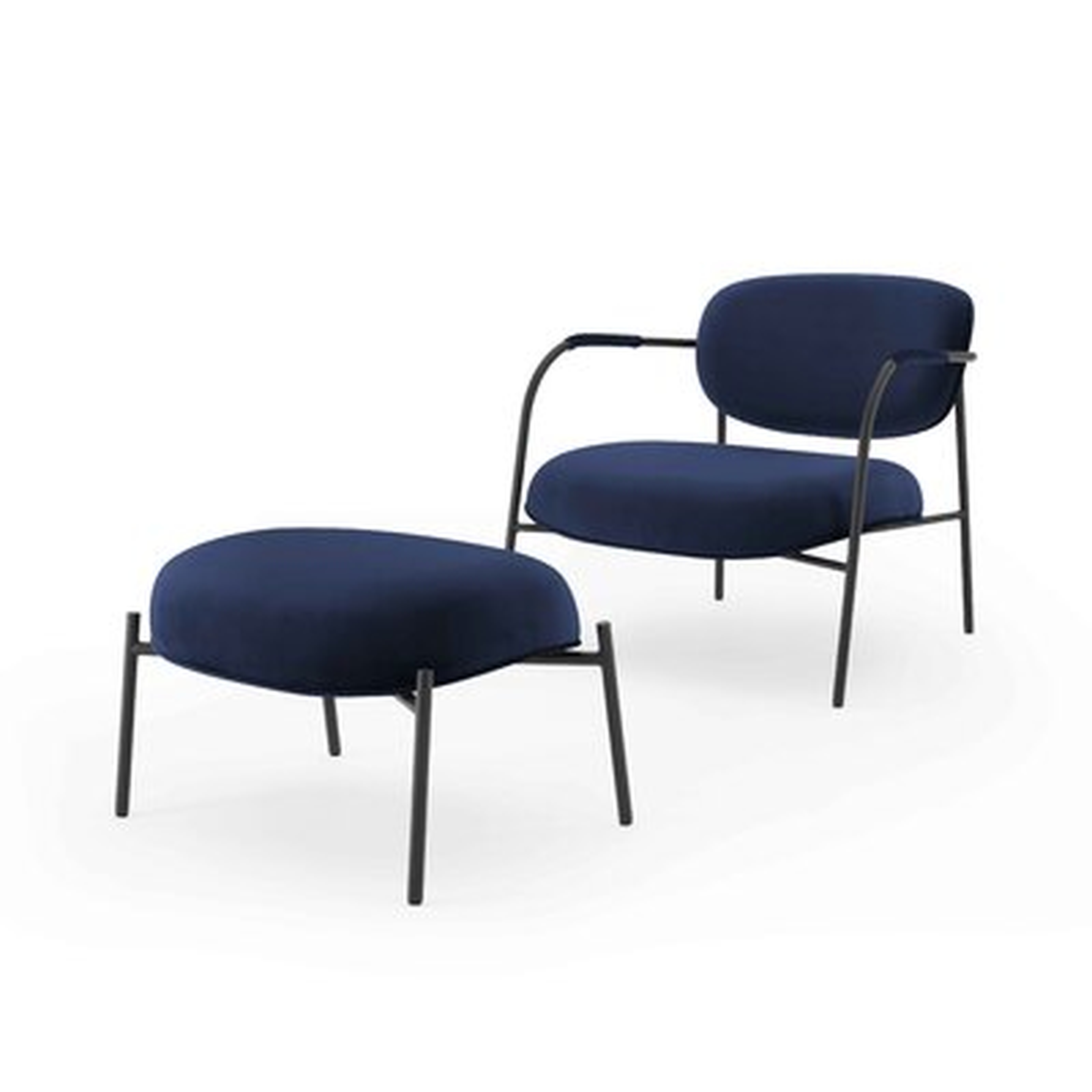 Kisha Arm Chair With Ottoman - Wayfair