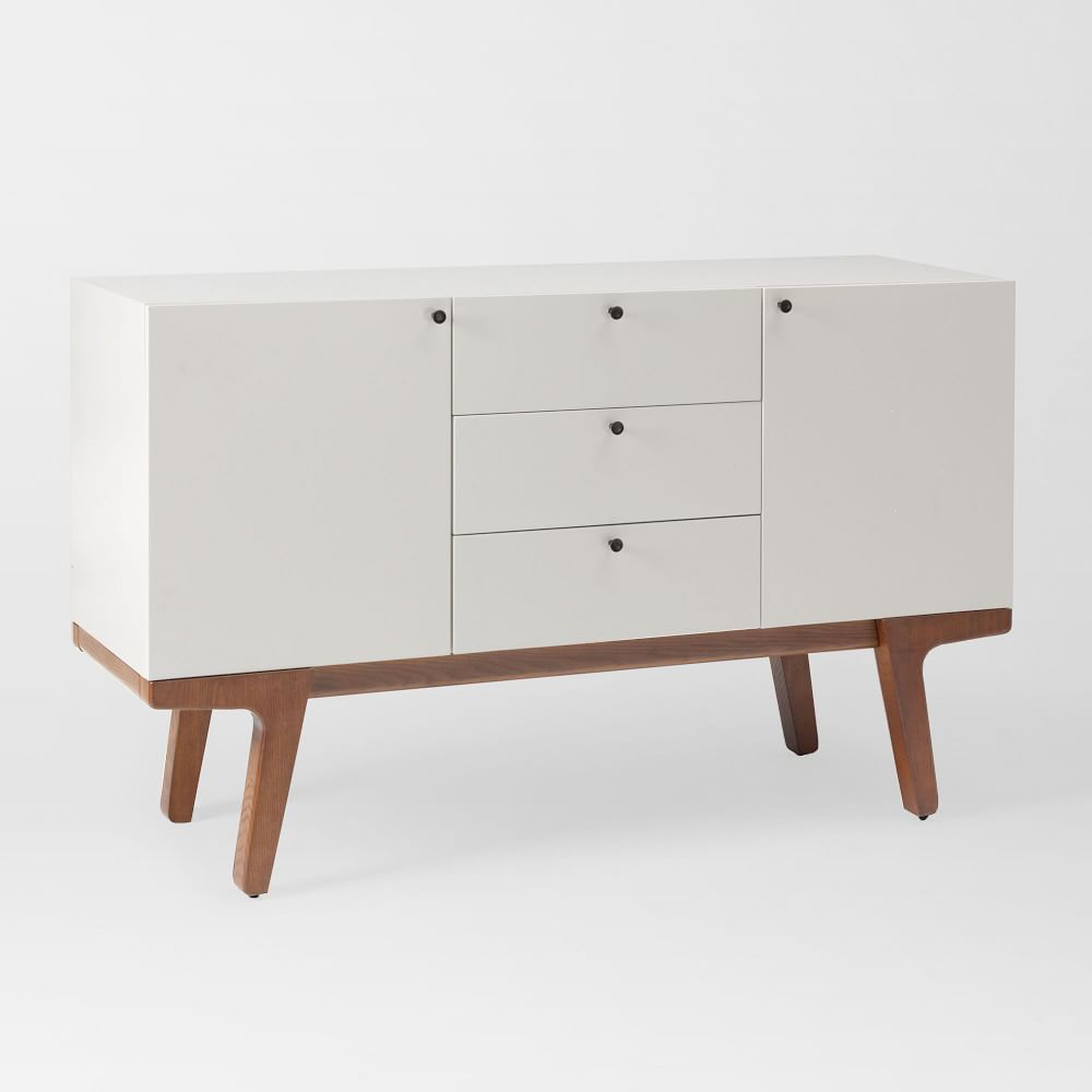 Modern 53" Buffet/Media Console,White Lacquer - West Elm