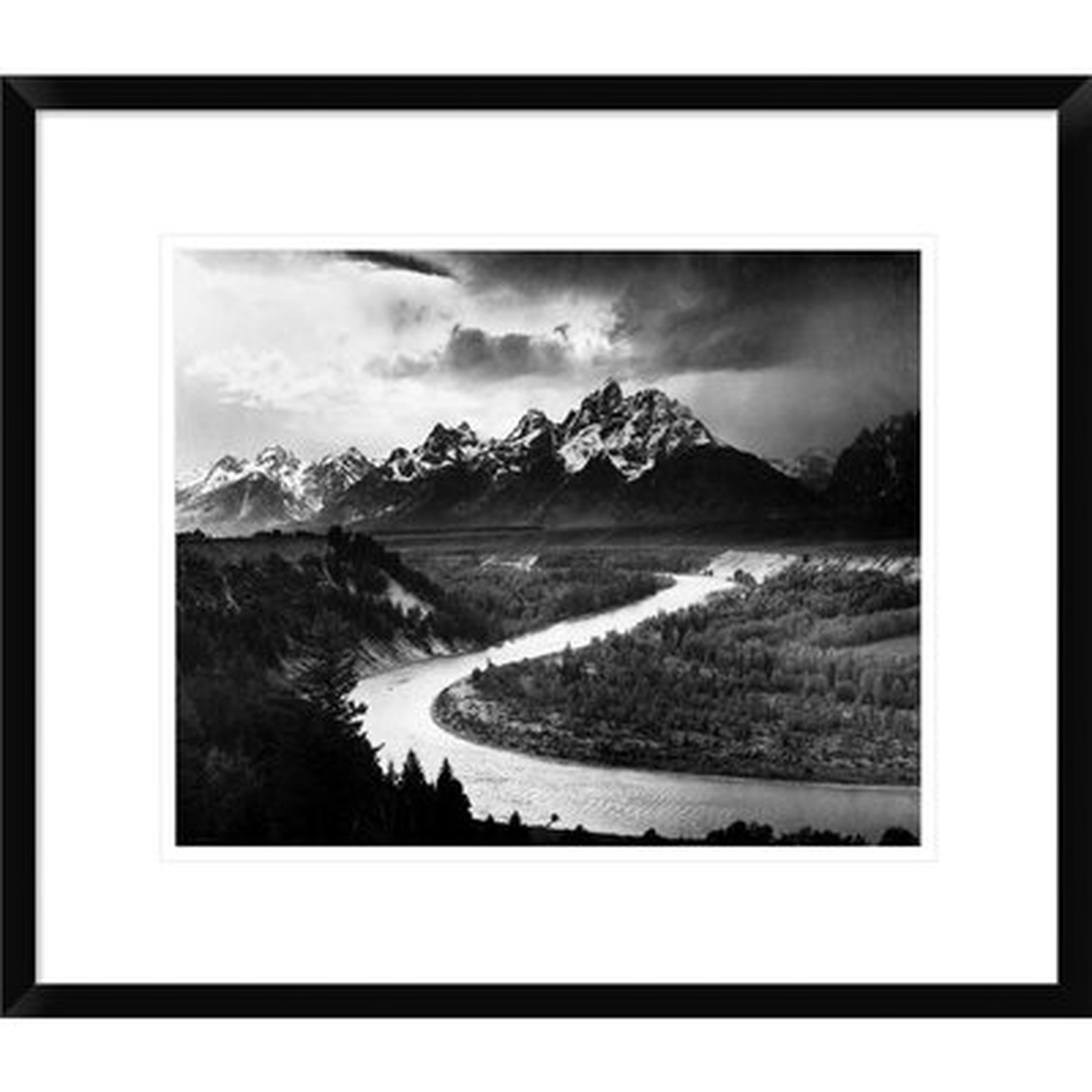 'The Tetons - Snake River, Grand Teton National Park, Wyoming, 1941' by Ansel Adams Framed Photographic Print - Wayfair