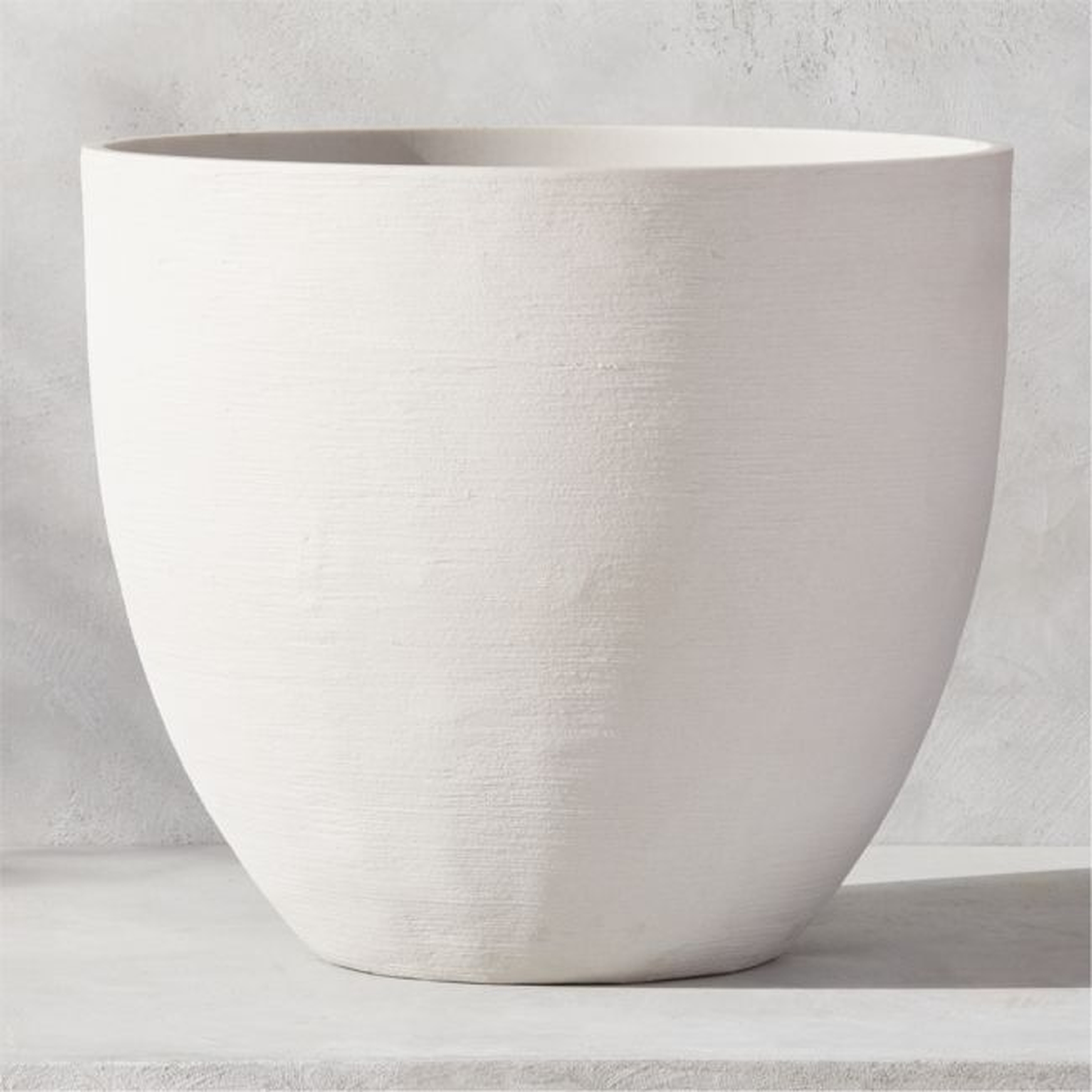 Castino White Outdoor Planter Large - CB2