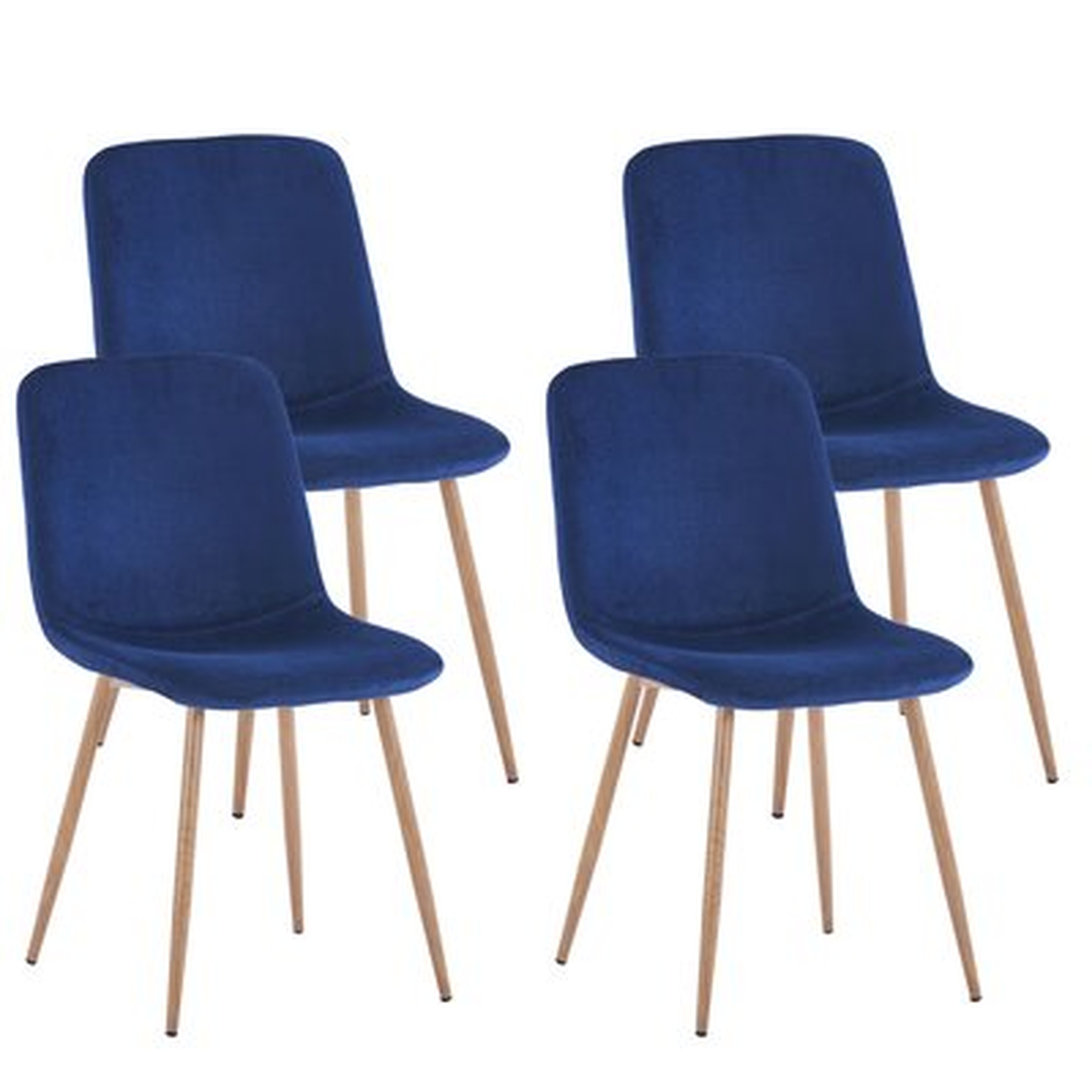 Dining Chair 4PCS(BLUE),Modern Style,New Technology,Suitable For Restaurants, Cafes, Taverns, Offices, Living Rooms, Reception Rooms.Simple Structure, Easy Installation. - Wayfair