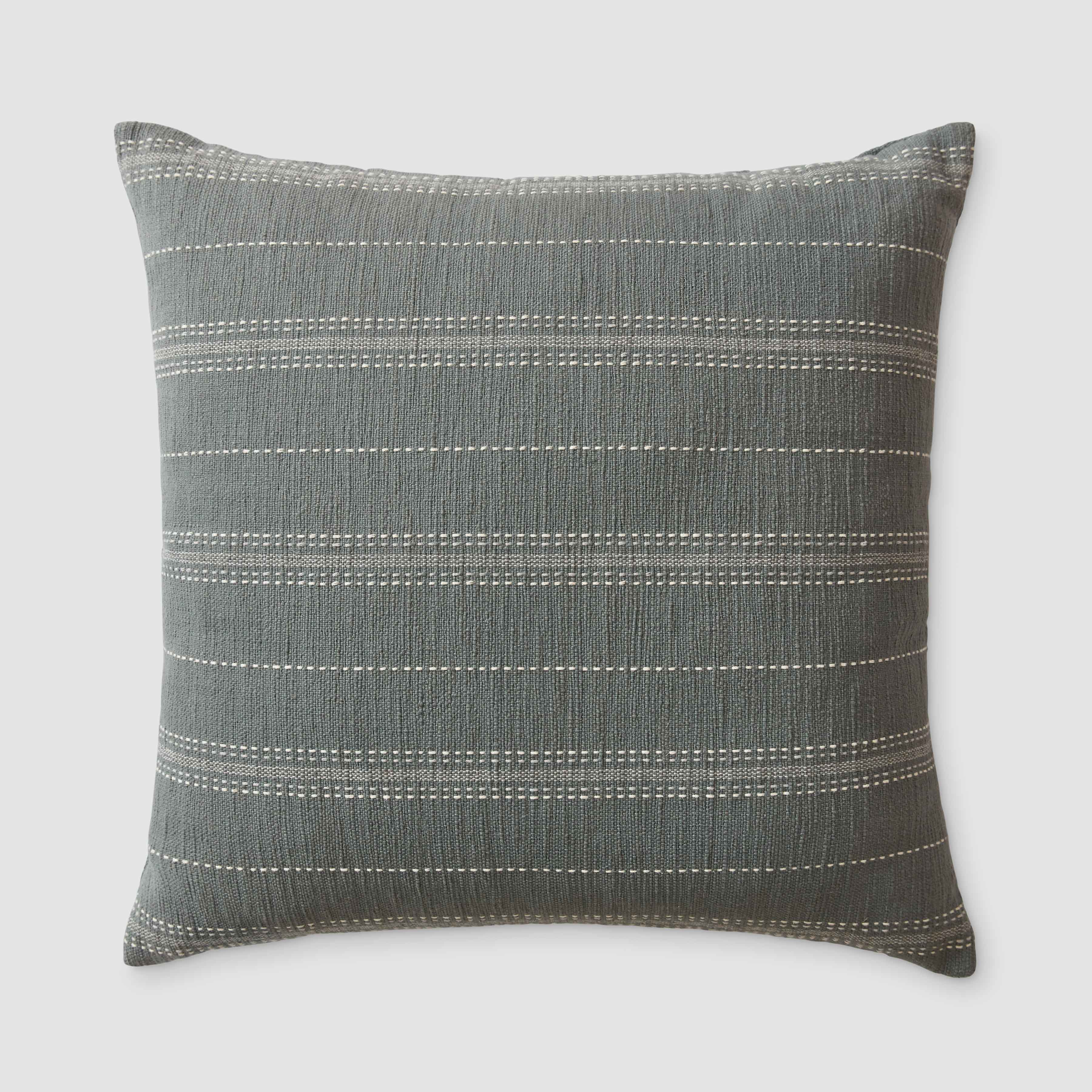 The Citizenry Jasma Pillow | 22" x 22" | Light Blue - The Citizenry