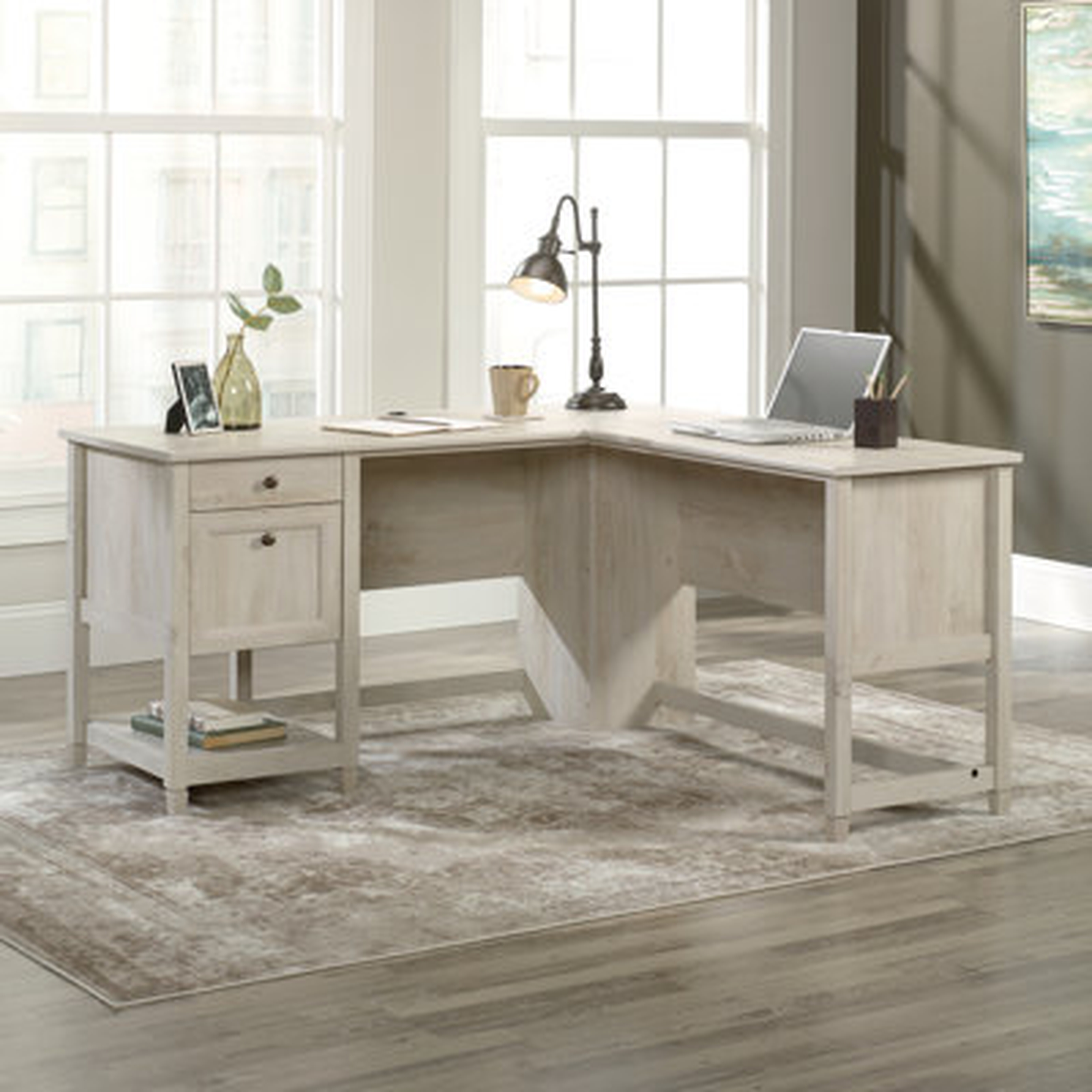 Gunalda L-Shape Executive Desk - Wayfair