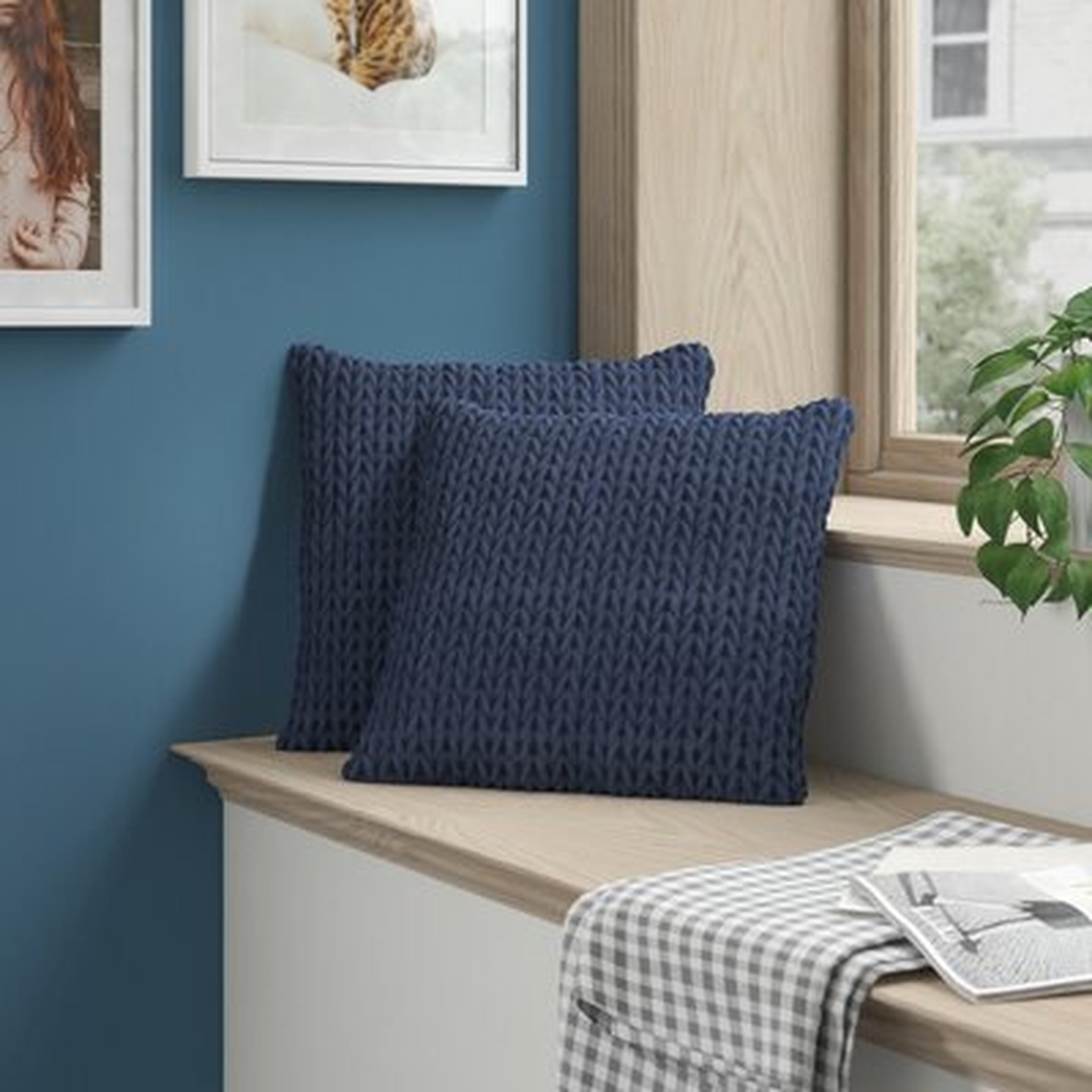Graziano Quilted Square Pillow Cover & Insert - Wayfair