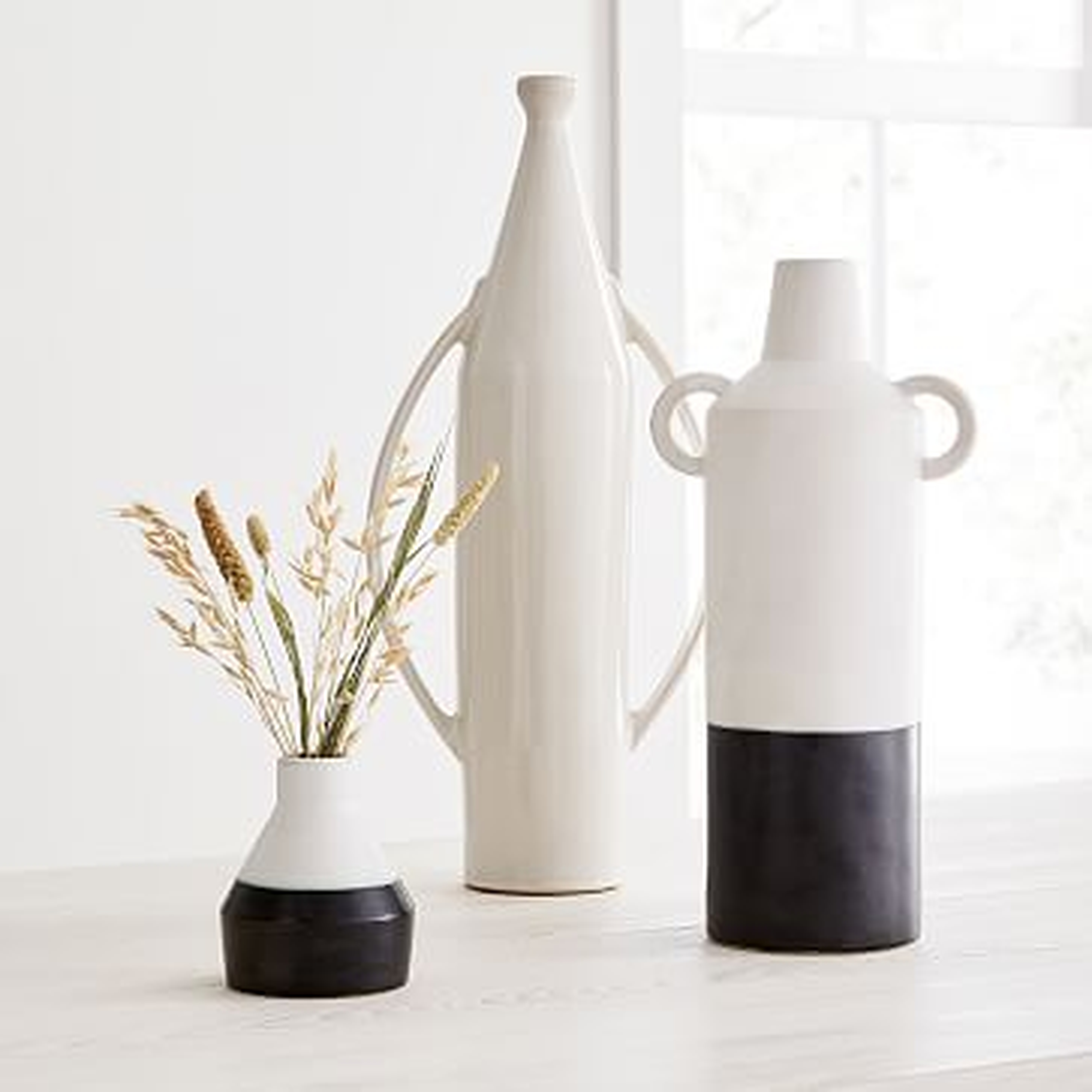 Shape Studies Vase, Jug, Tall Bottle, Bud Vase, Set of 3 - West Elm