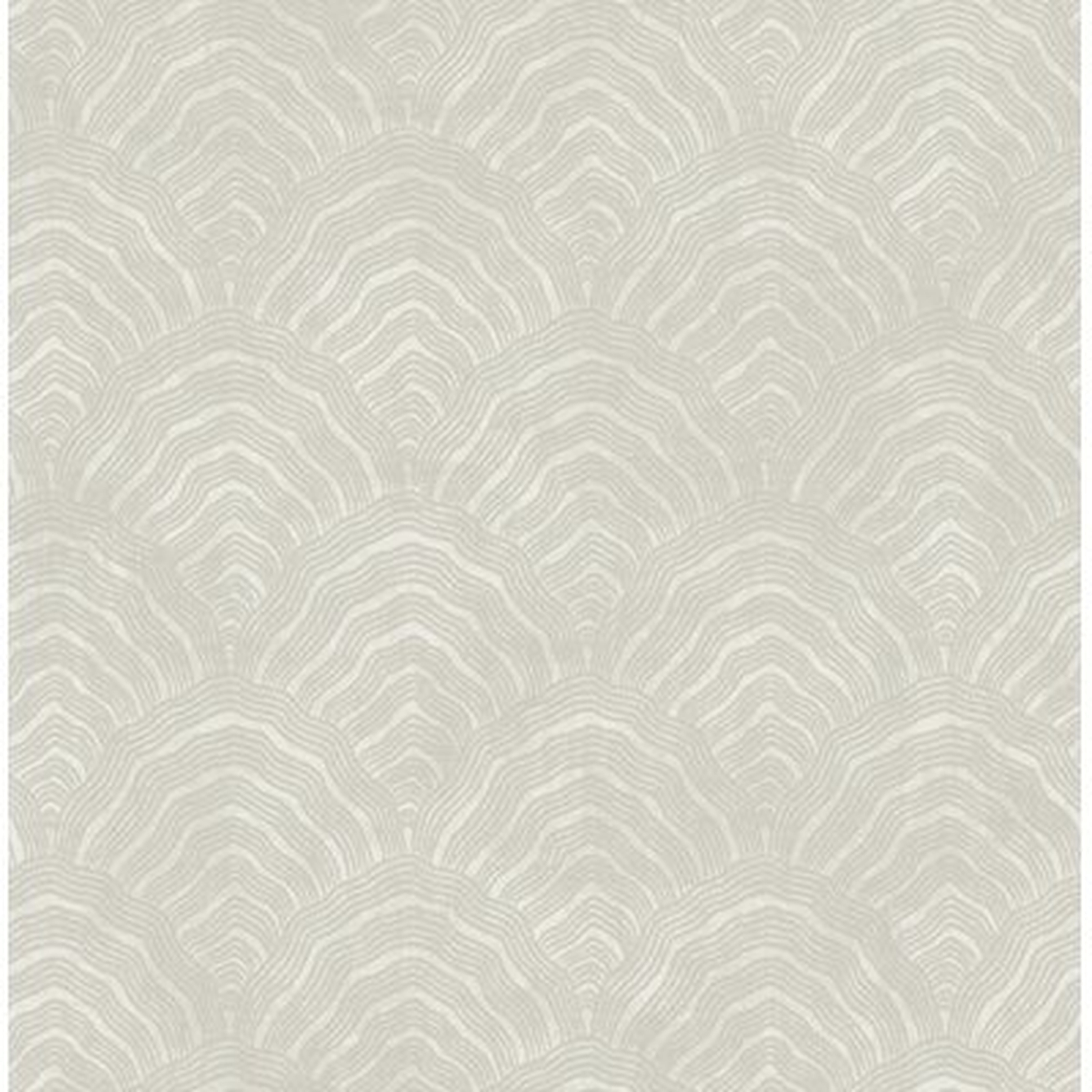 Shafer Scallop 33' x 20.5" Metallic/Foiled Wallpaper Roll - Birch Lane