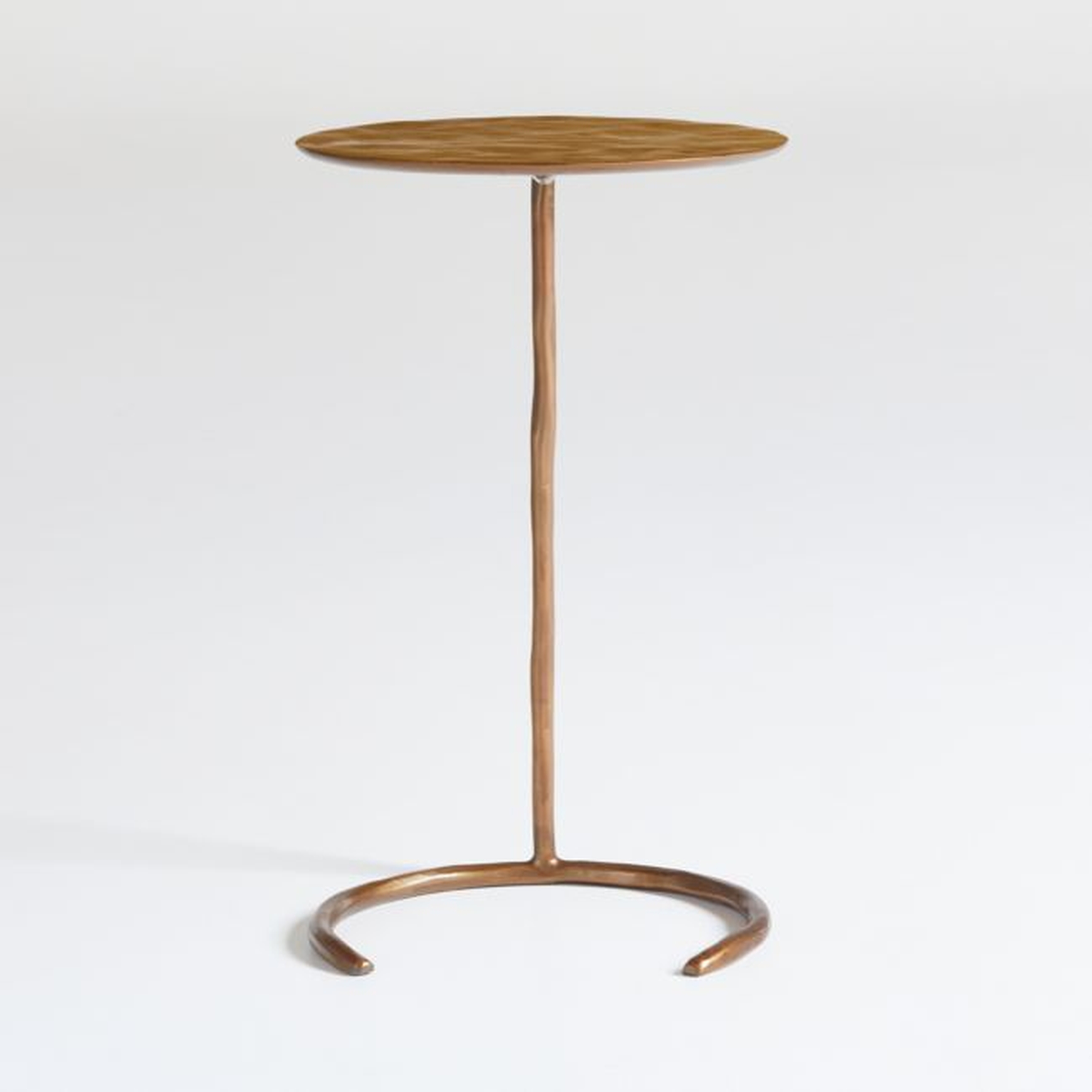 Azura Brass Round C-Table - Crate and Barrel