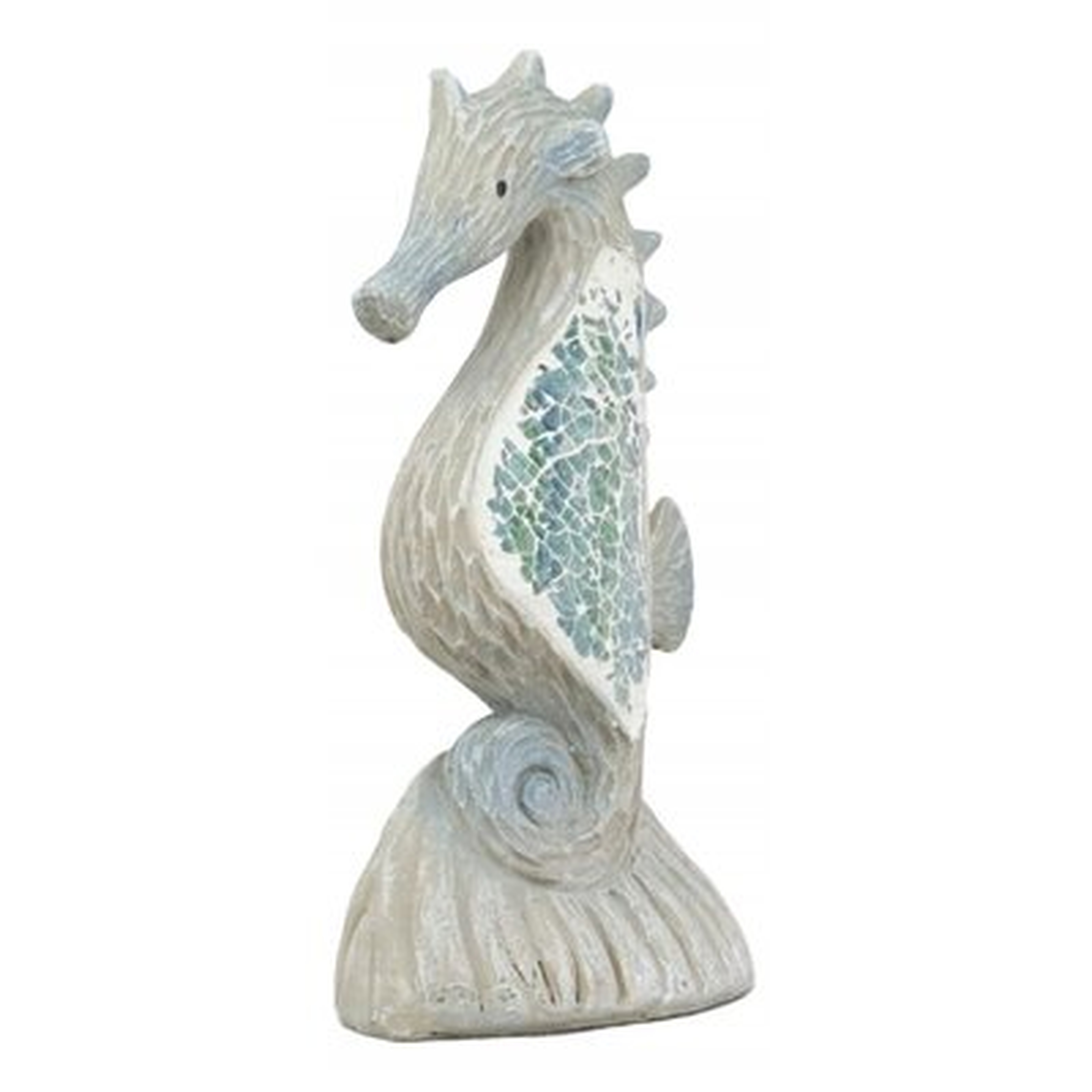 Adrianna Ocean Marine Life Mosaic Seahorse Figurine - Wayfair