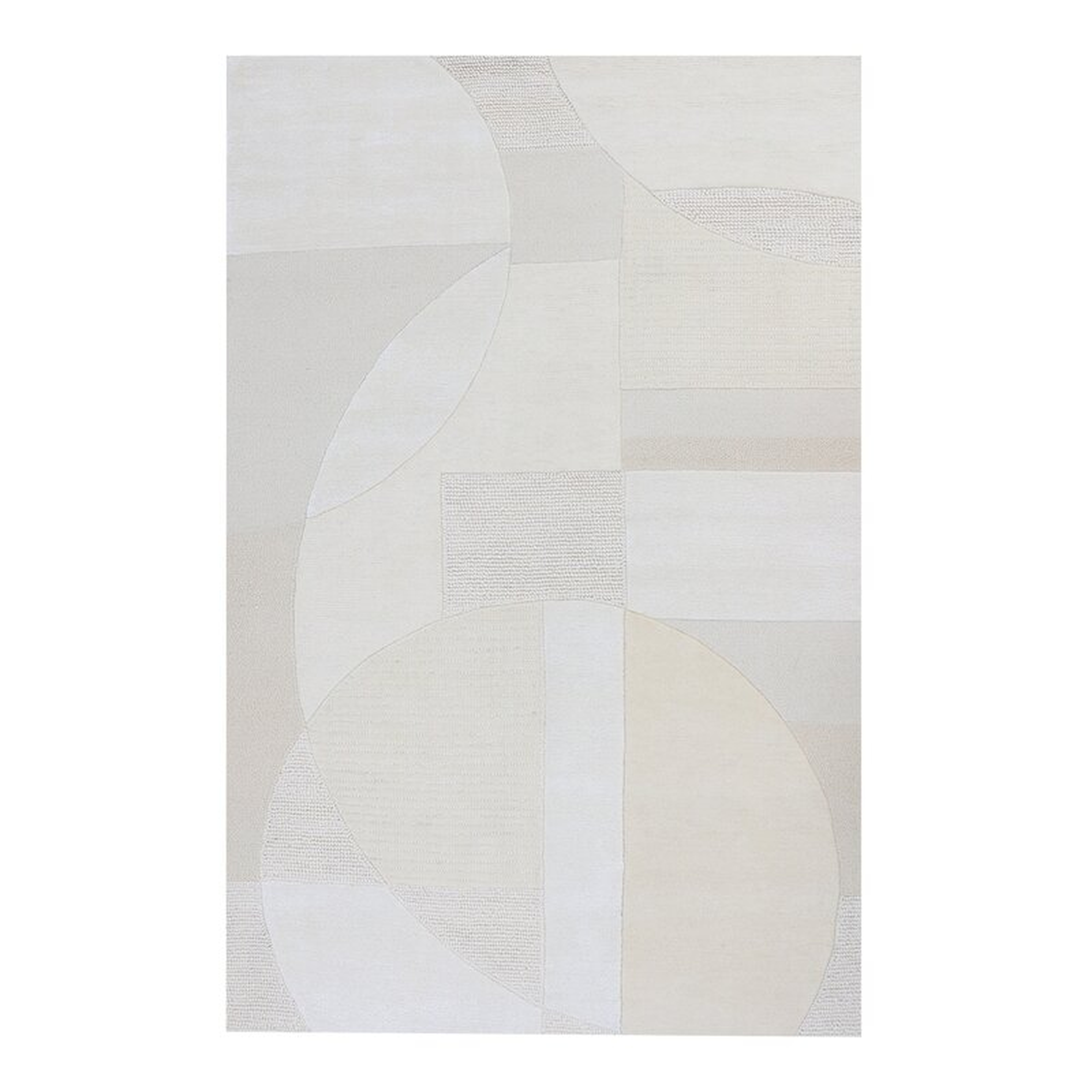 LOOMY Tufted Wool Ivory Rug Rug Size: Rectangle 5' x 8' - Perigold