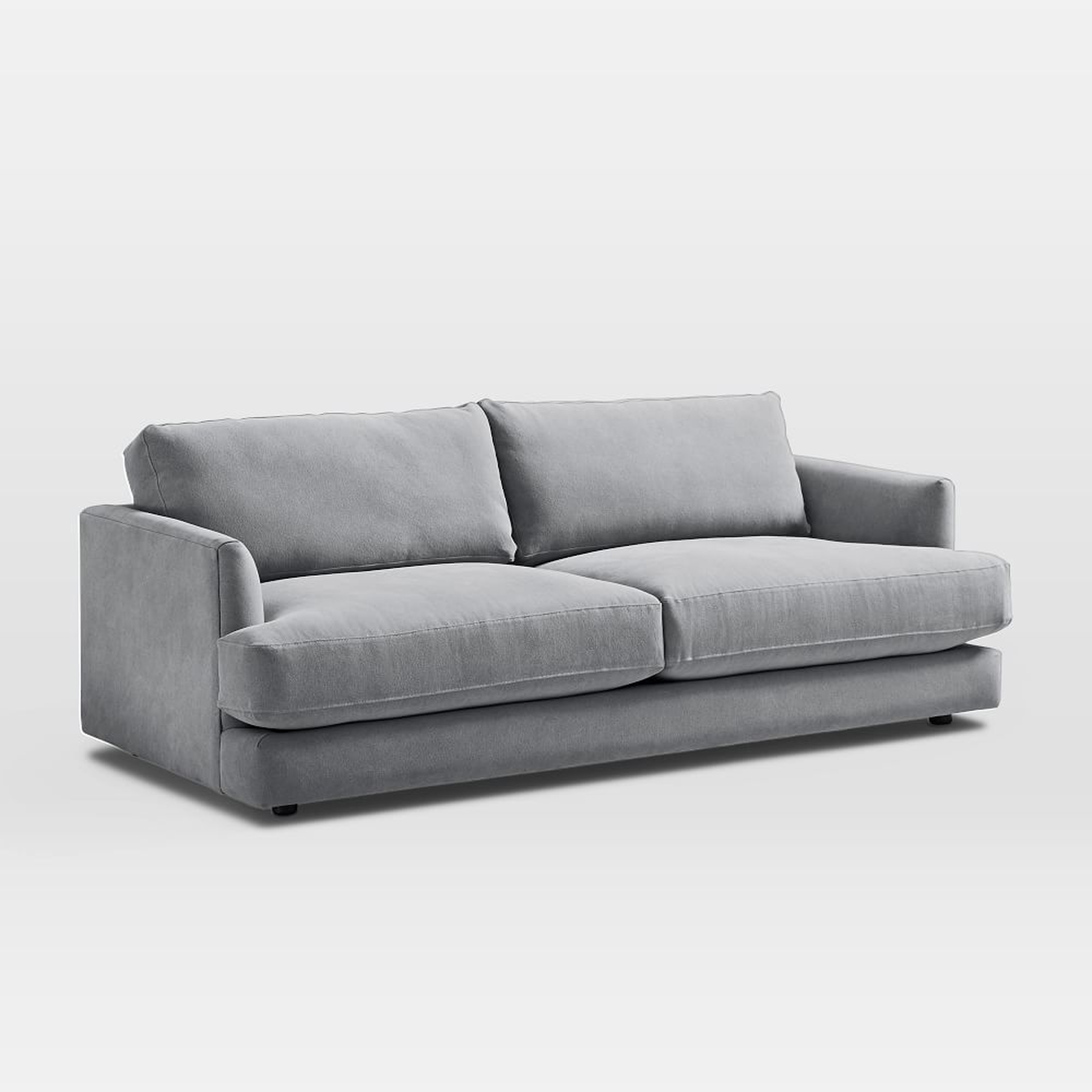 Haven Sofa, Poly, Performance Washed Canvas, Storm Gray, Concealed Supports - West Elm