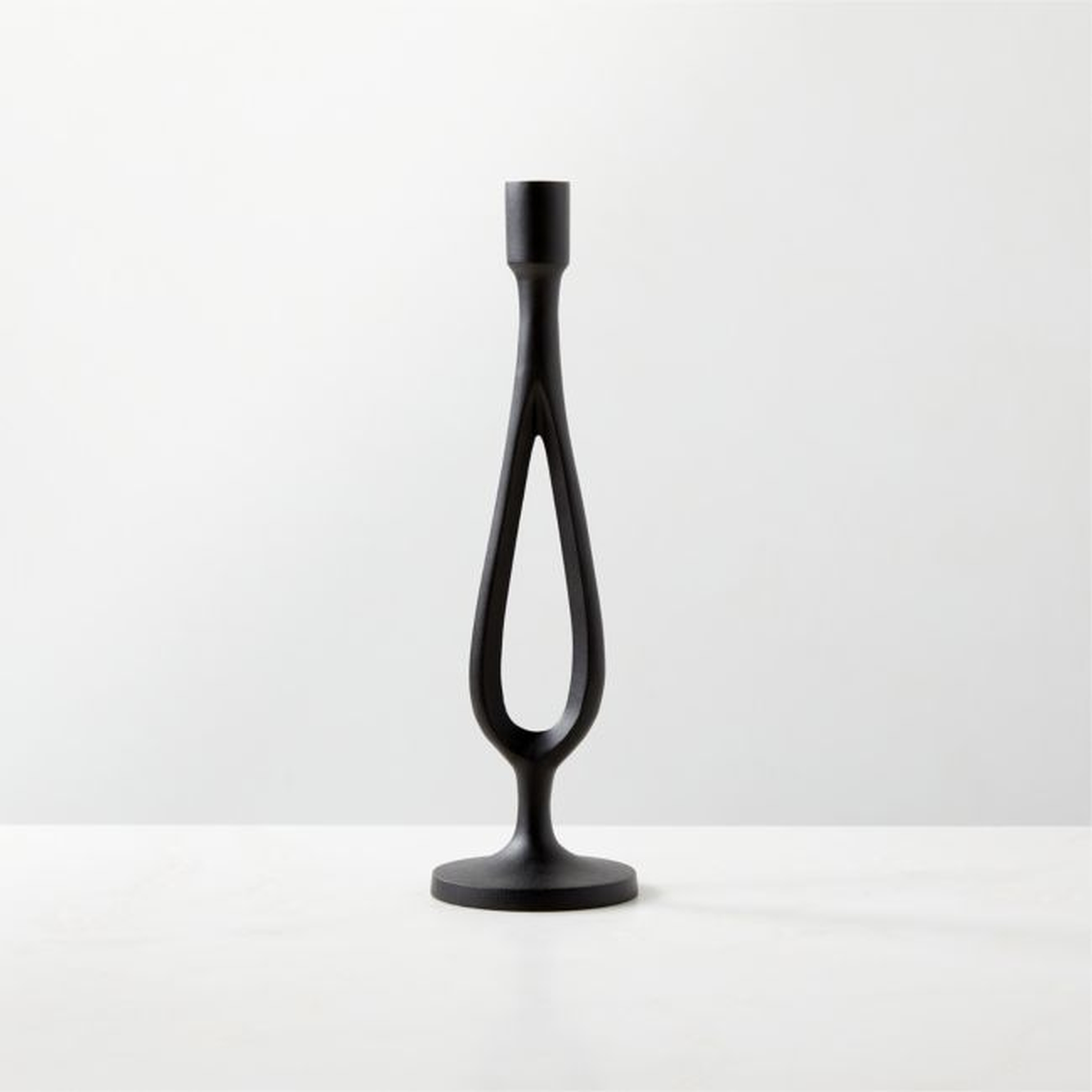 Atura Black Taper Candle Holder Small - CB2