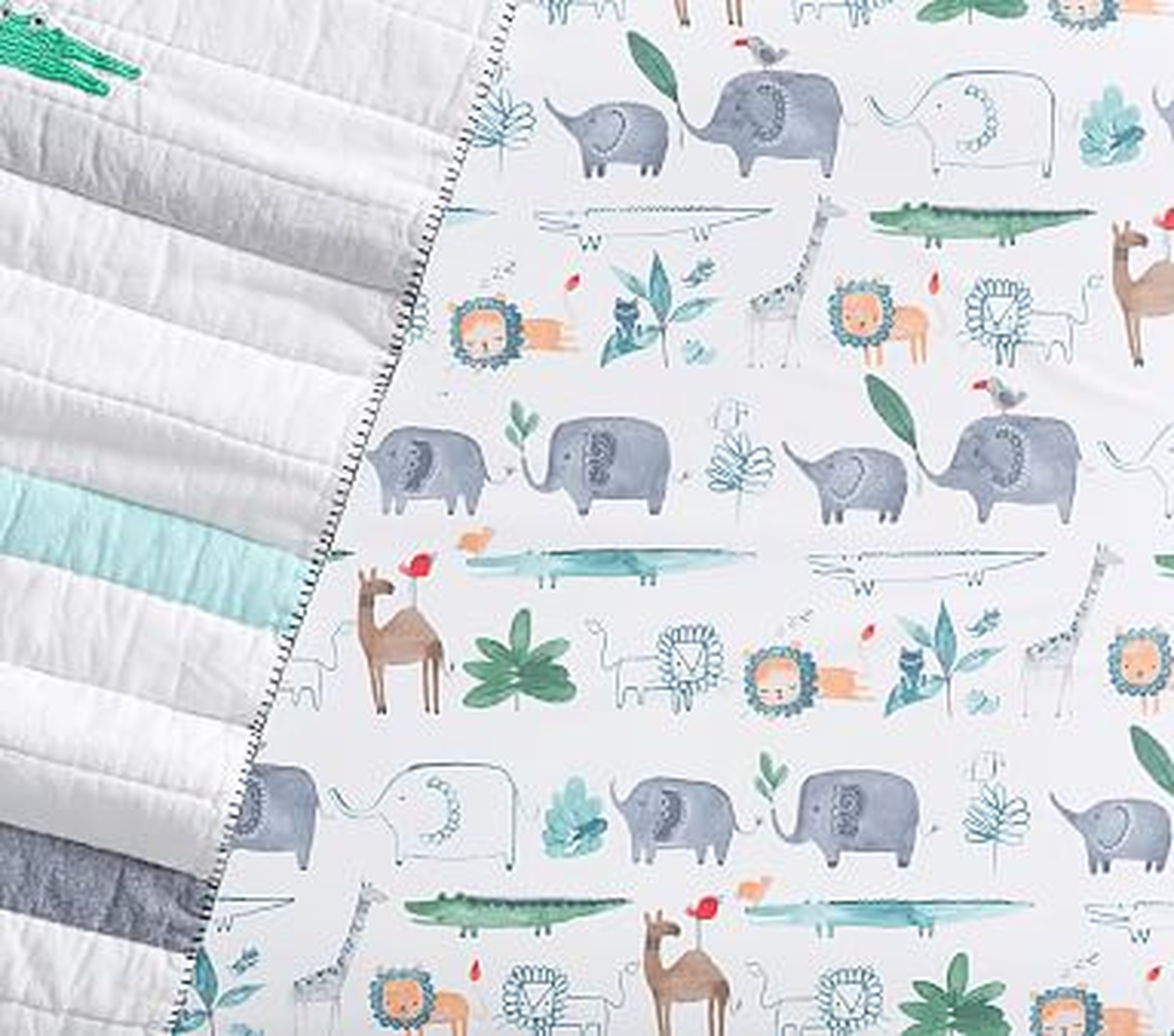 Organic Colby Crib Fitted Sheet Set of 2, Multi - Pottery Barn Kids