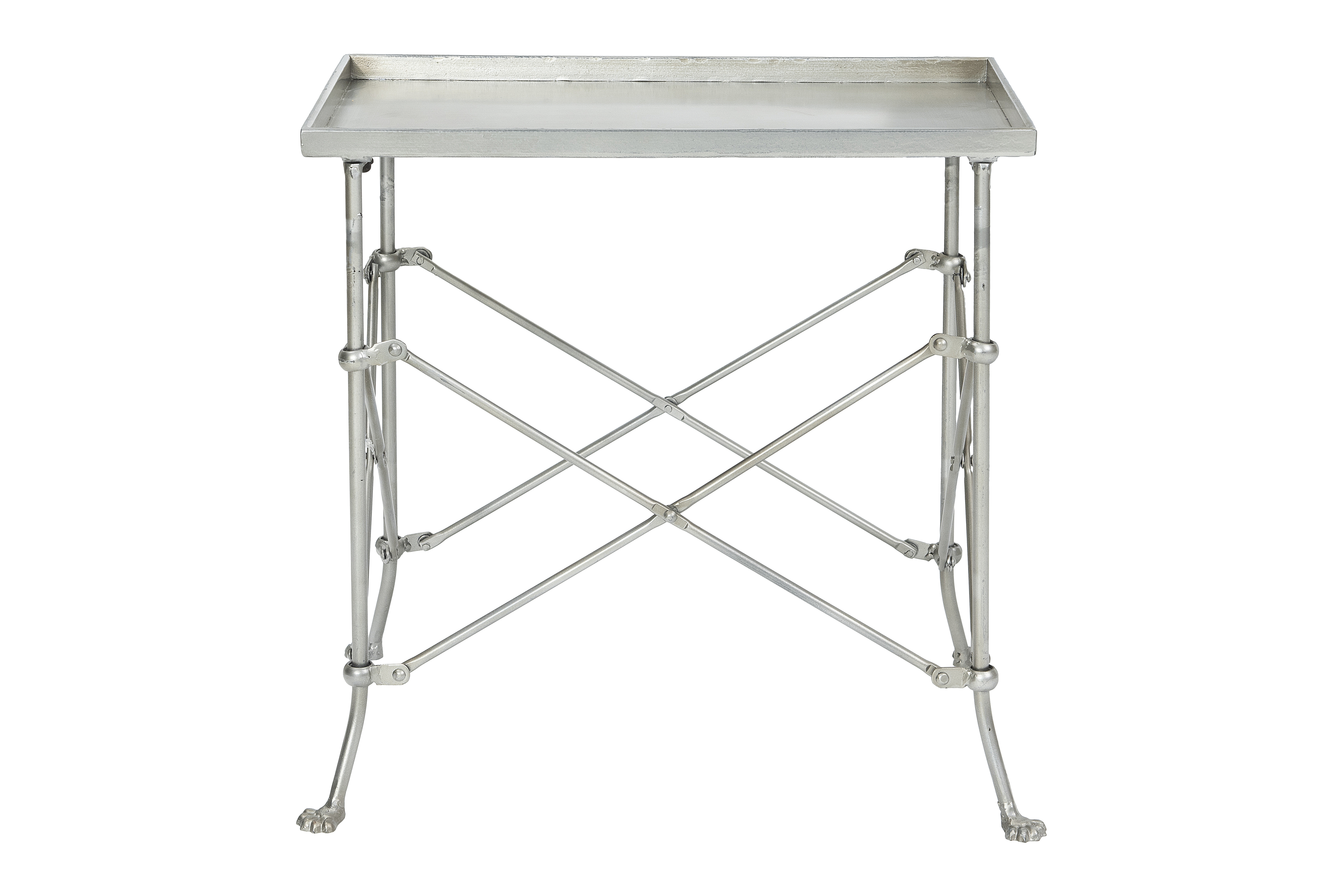 Rectangle 20" Tray-Style Metal Accent Table - Nomad Home