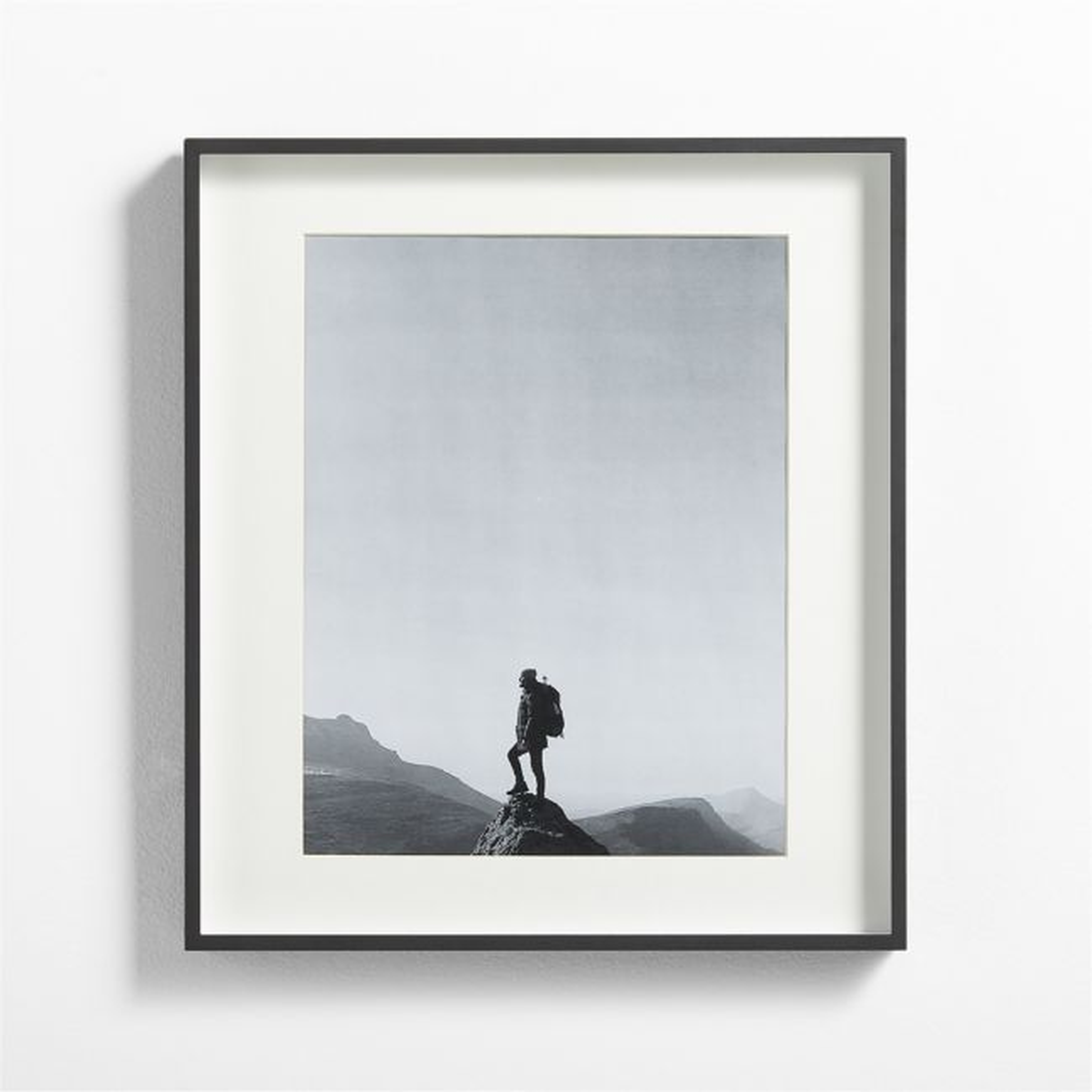 Brushed Black 11x14 Picture Frame - Crate and Barrel