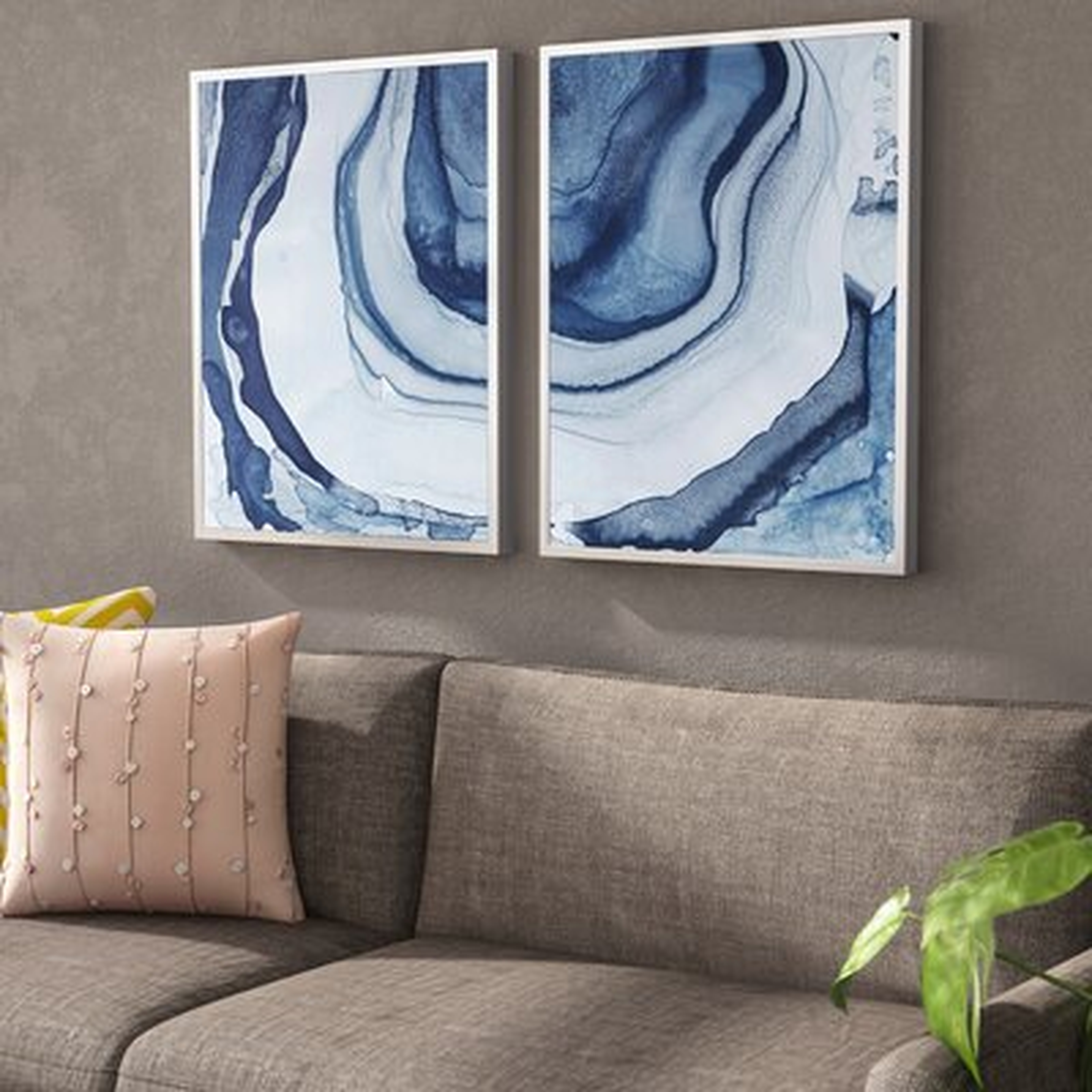 'Ethereal' - 2 Piece Picture Frame Painting Print Set on Canvas - Wayfair