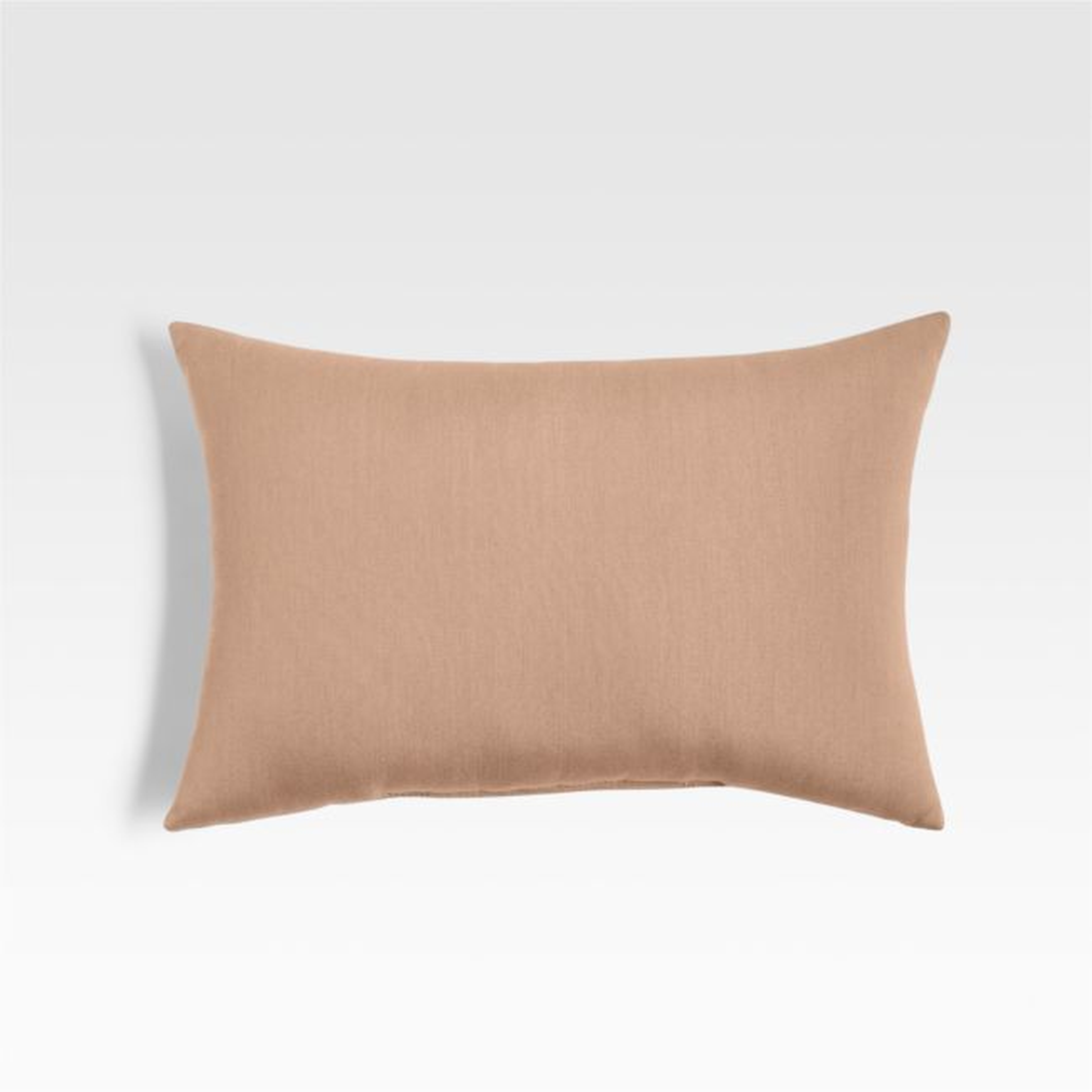 Sunbrella ® 20"x13" Petal Pink Outdoor Lumbar Pillow - Crate and Barrel