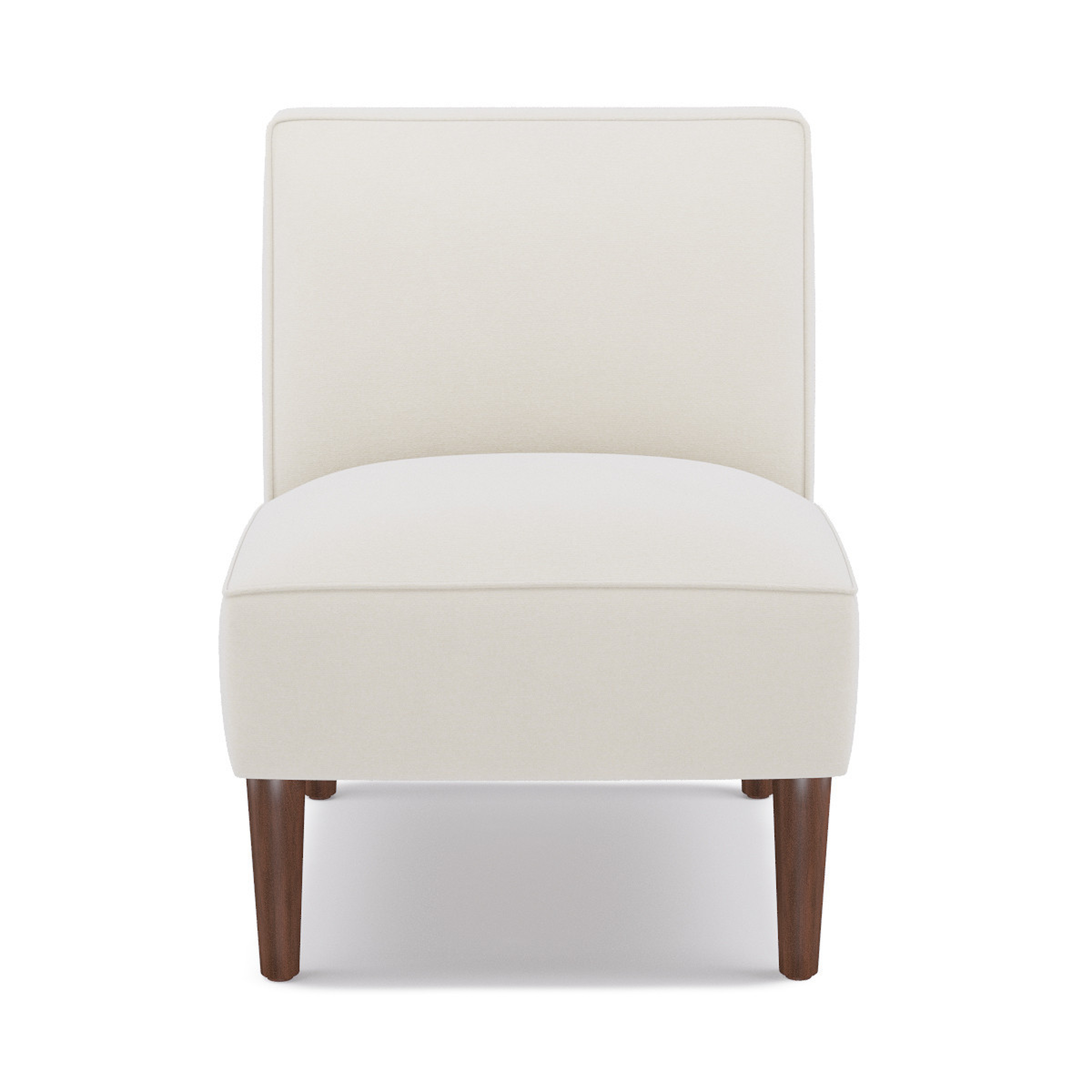 Slipper Chair | White Velvet - The Inside