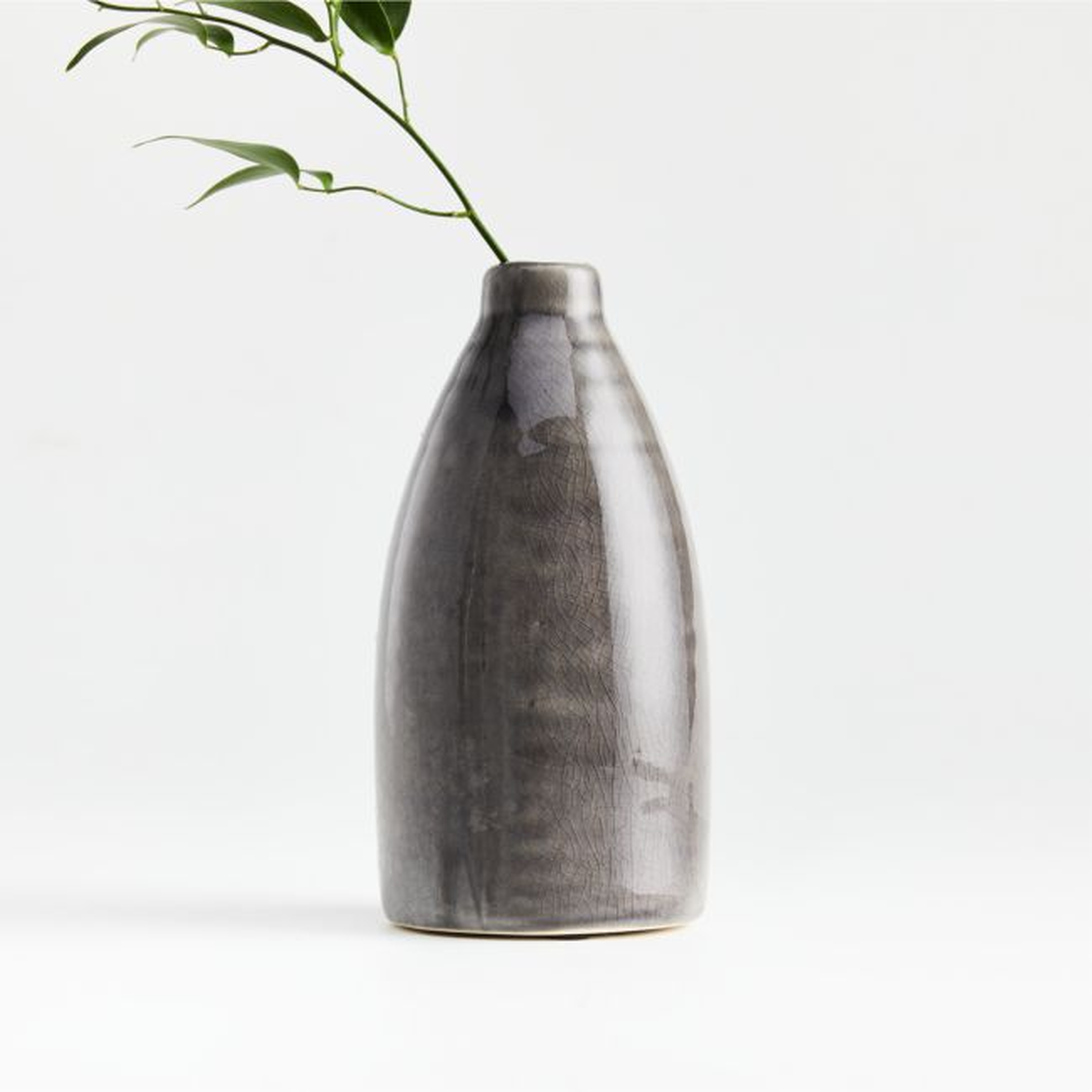 Patine Grey Bud Vase - Crate and Barrel