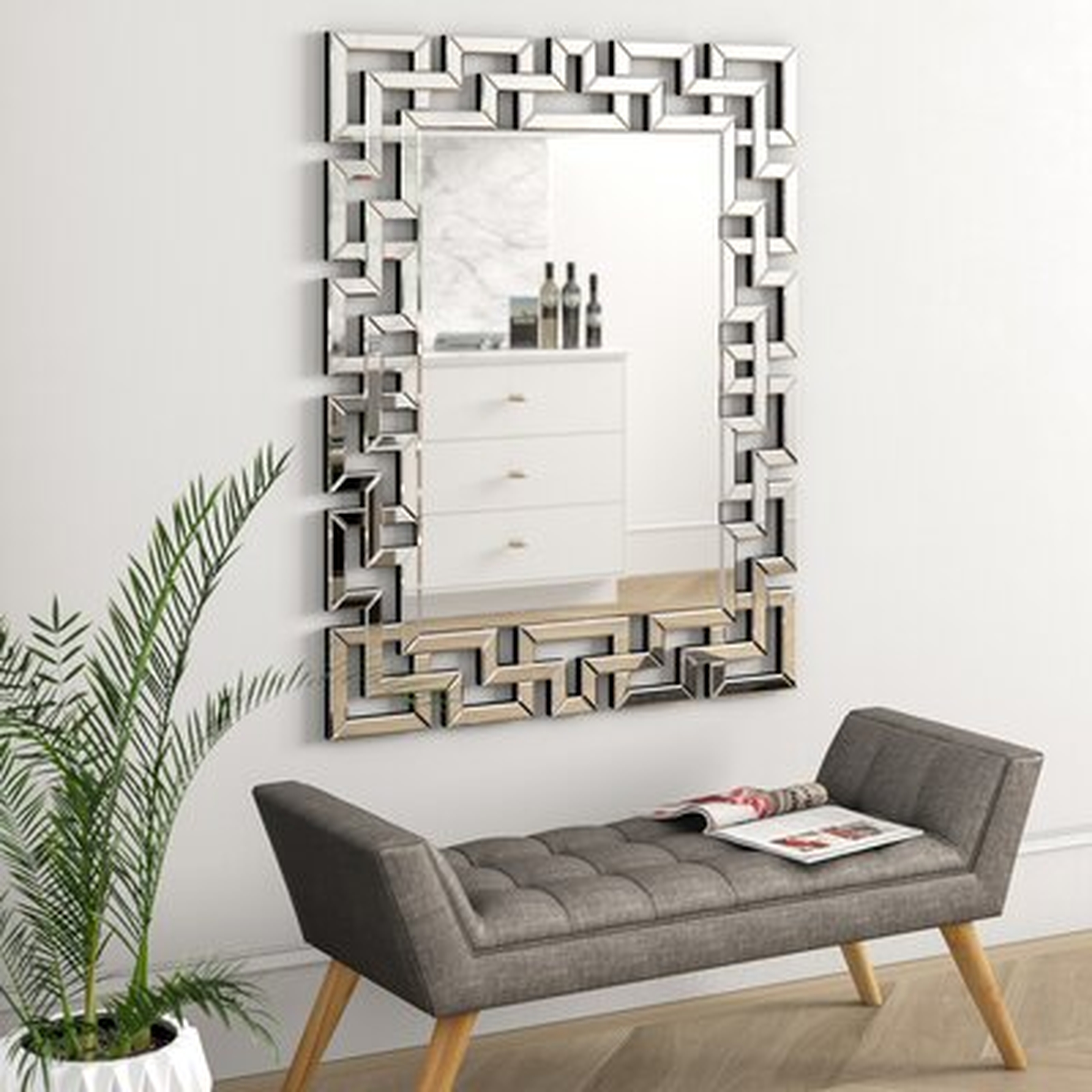 Ivesdale Modern & Contemporary Beveled Wall Mirror - AllModern