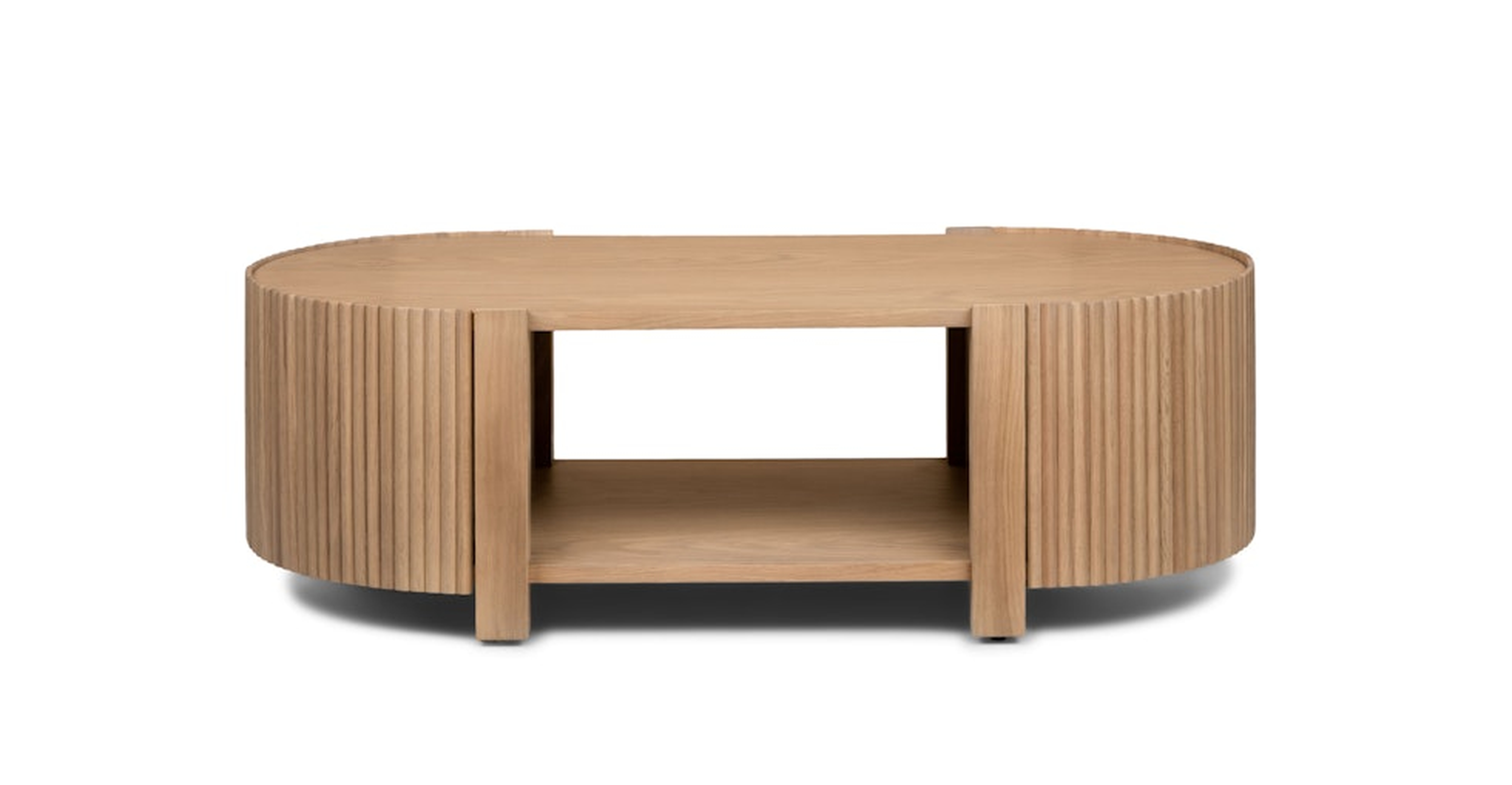 Fortra 50.5" Storage Coffee Table - White Oak - Article
