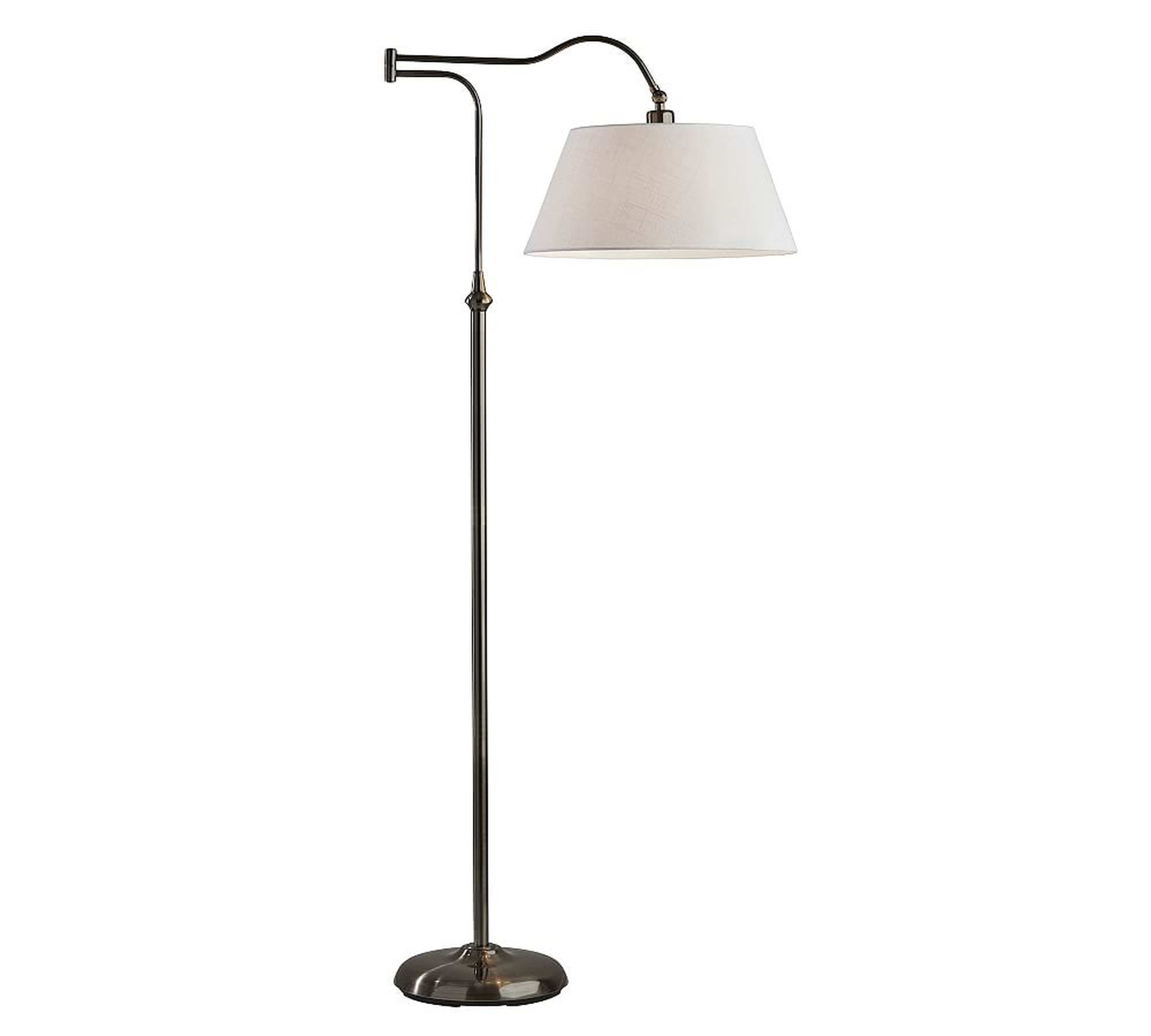 Downing Floor Lamp, Antique Pewter - Pottery Barn