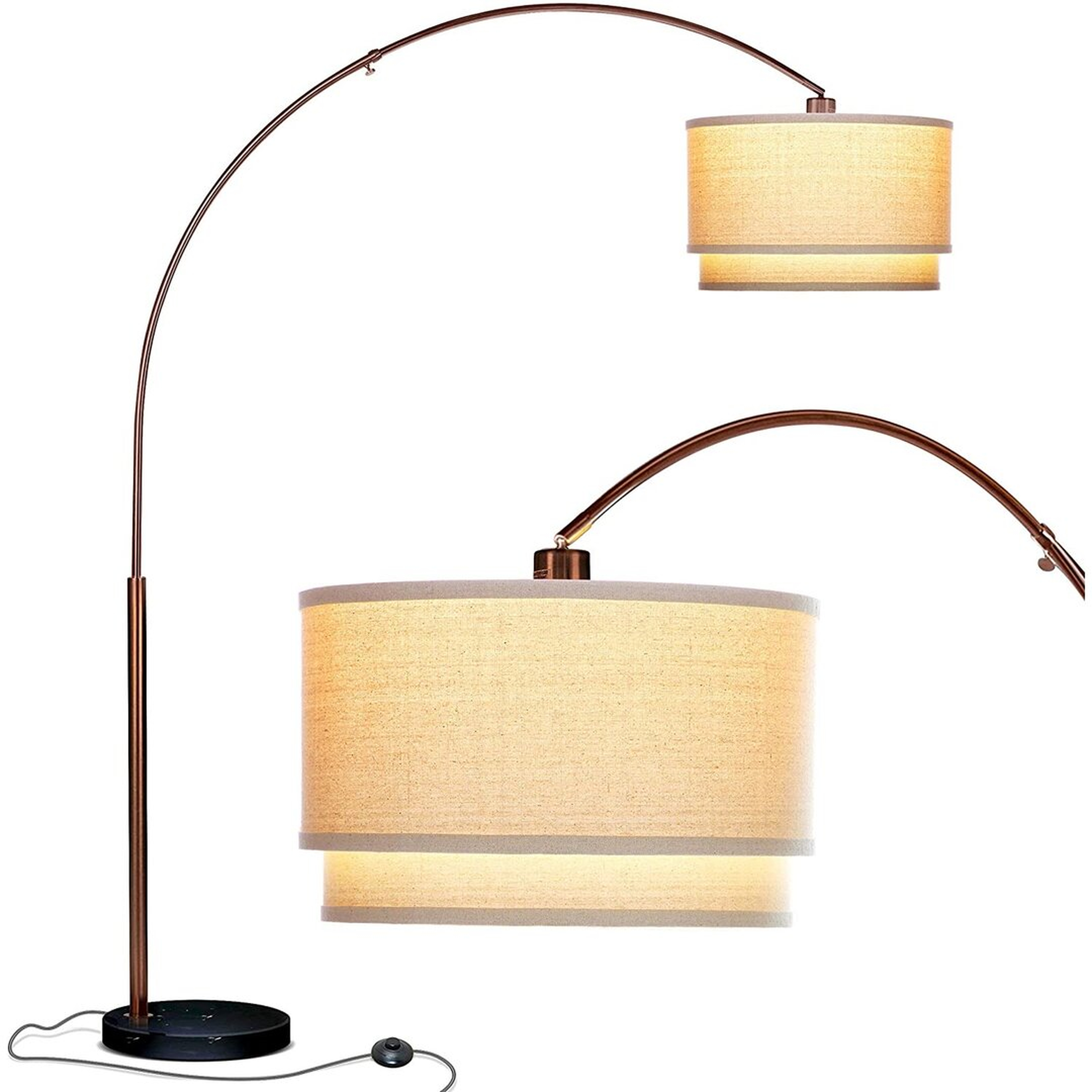 "Brightech Mason 81"" LED Arched Floor Lamp" - Perigold