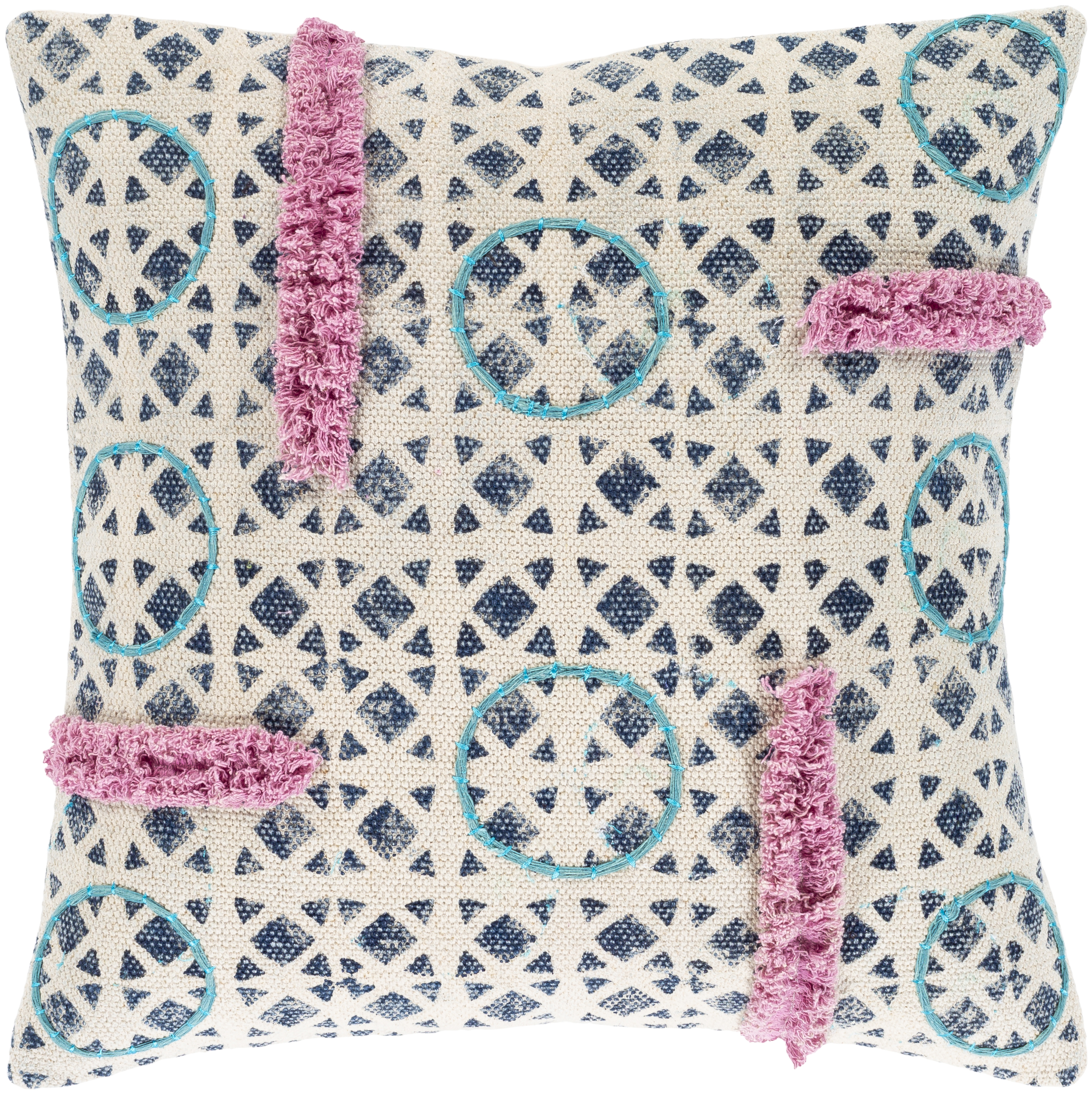 Phoebe PHB-002 20"L x 20"W Pillow Cover - Surya