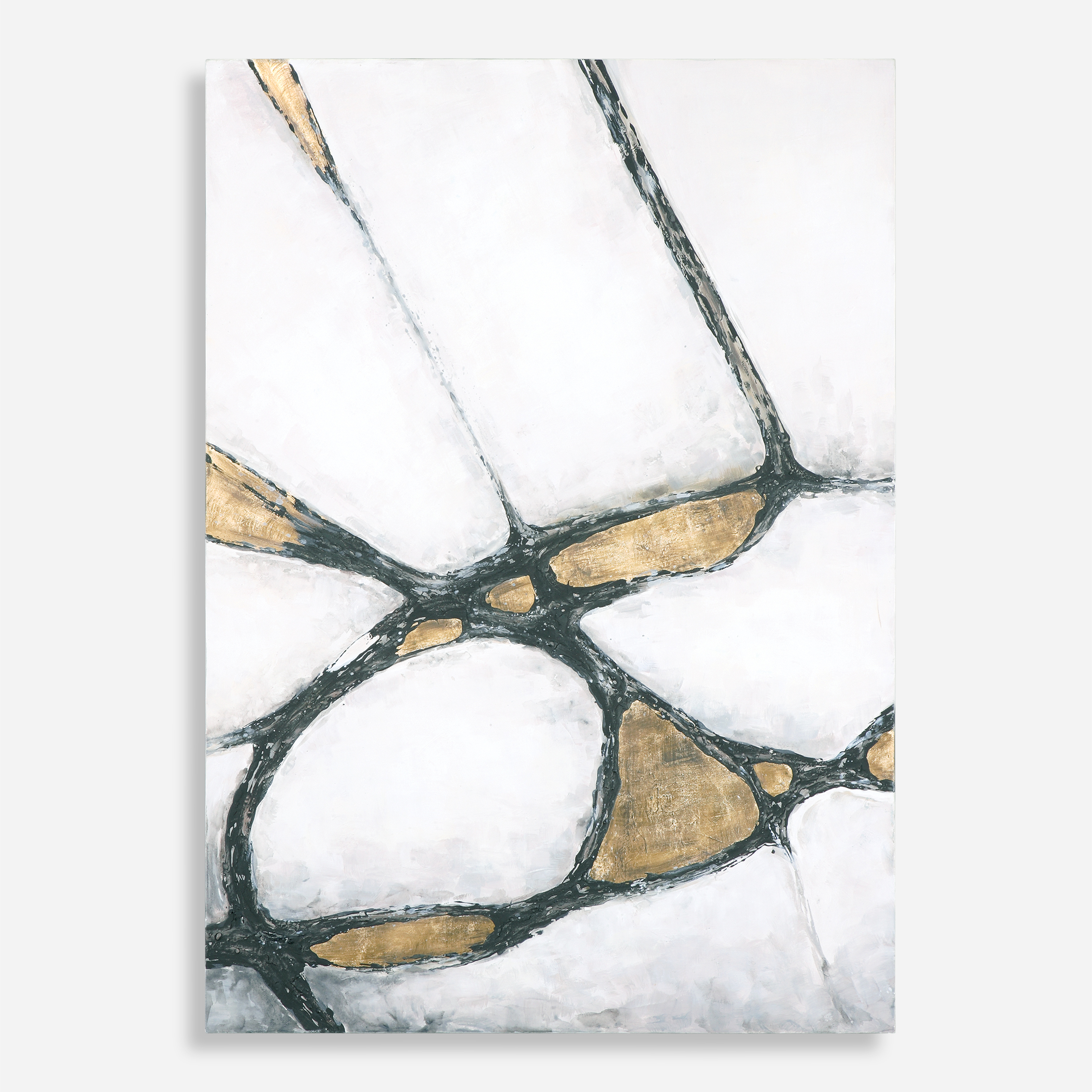 Abstract Art In Gold And Black - Uttermost