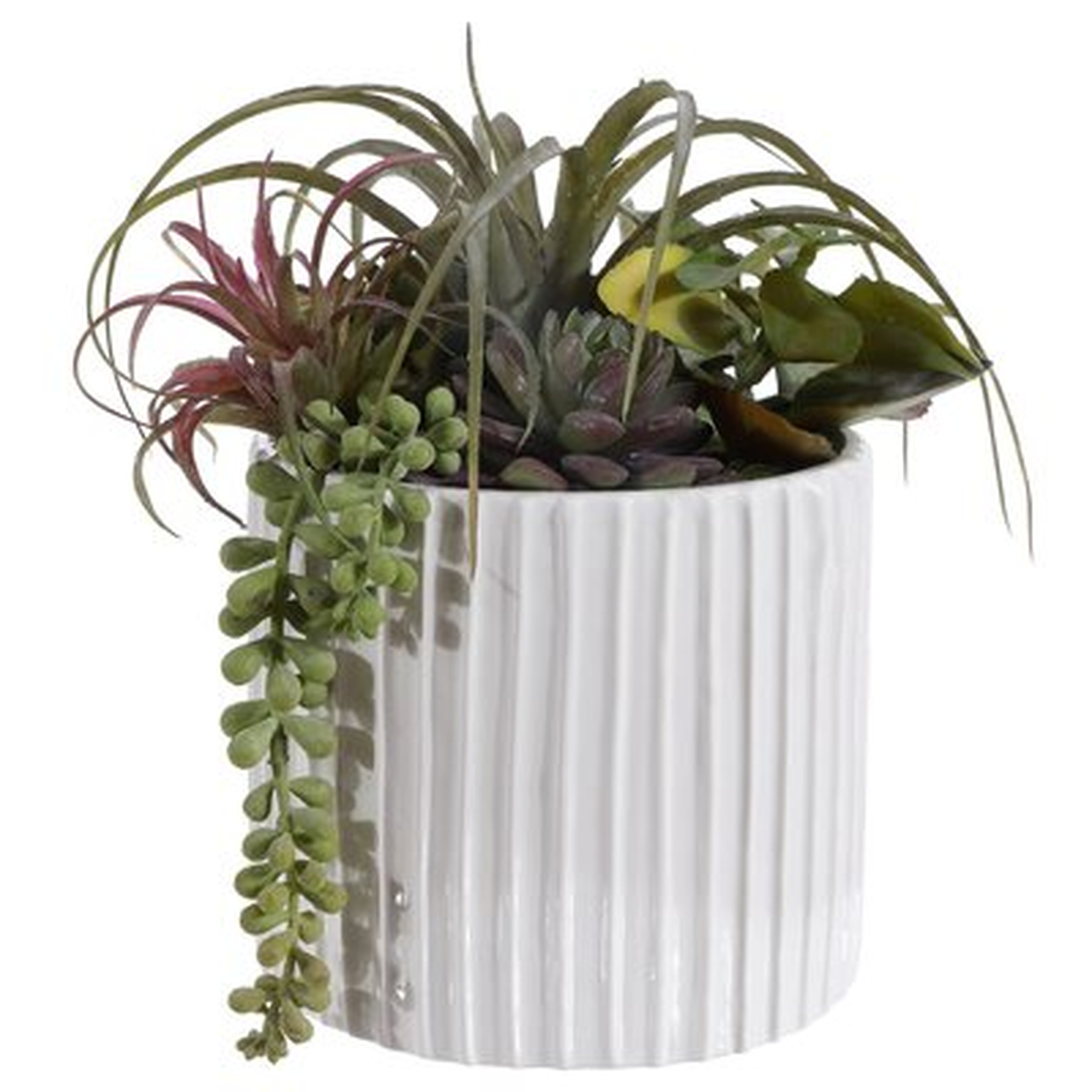 9.45'' Faux Succulent Plant in Free Standing - Wayfair