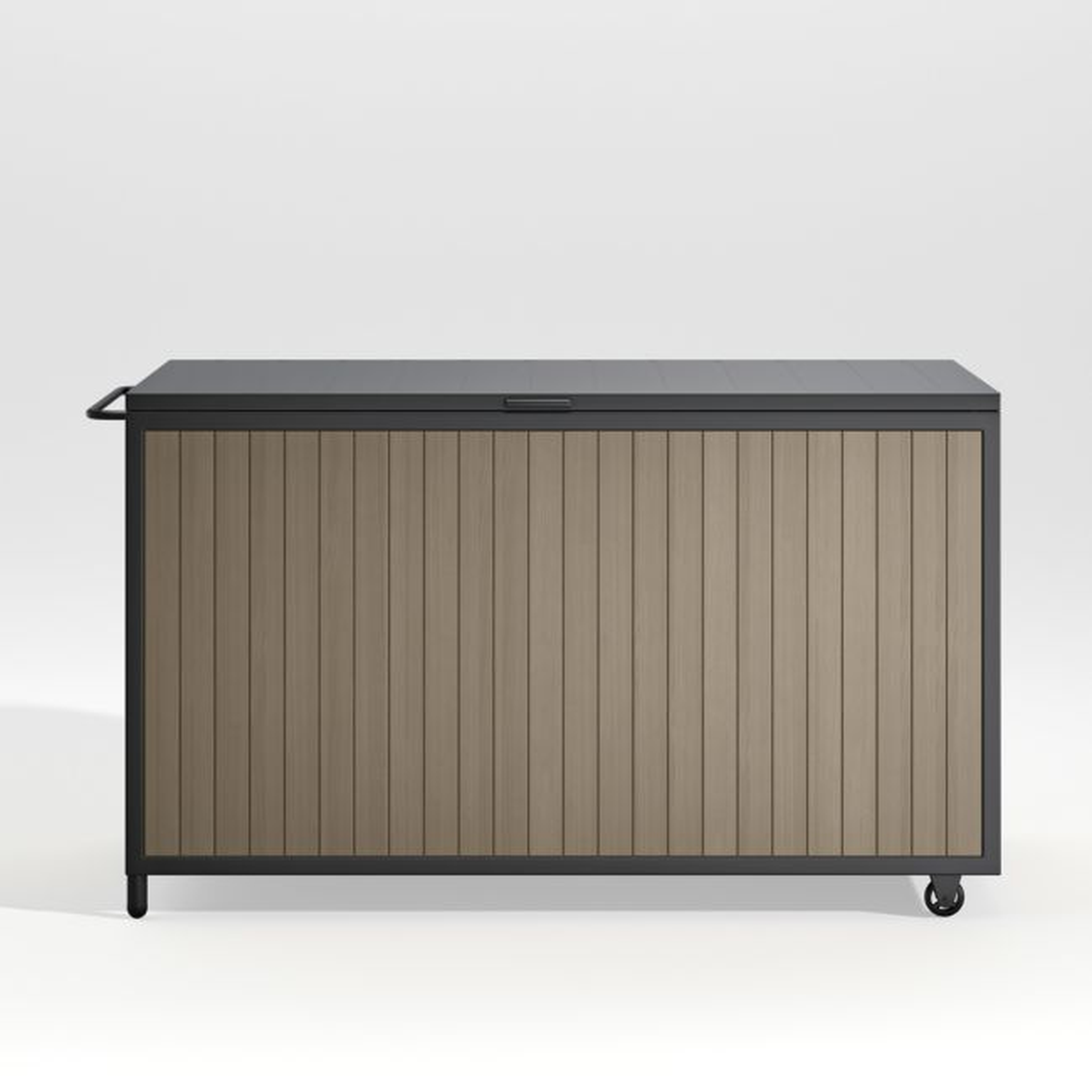 Alfresco II Grey Outdoor Storage Box - Crate and Barrel