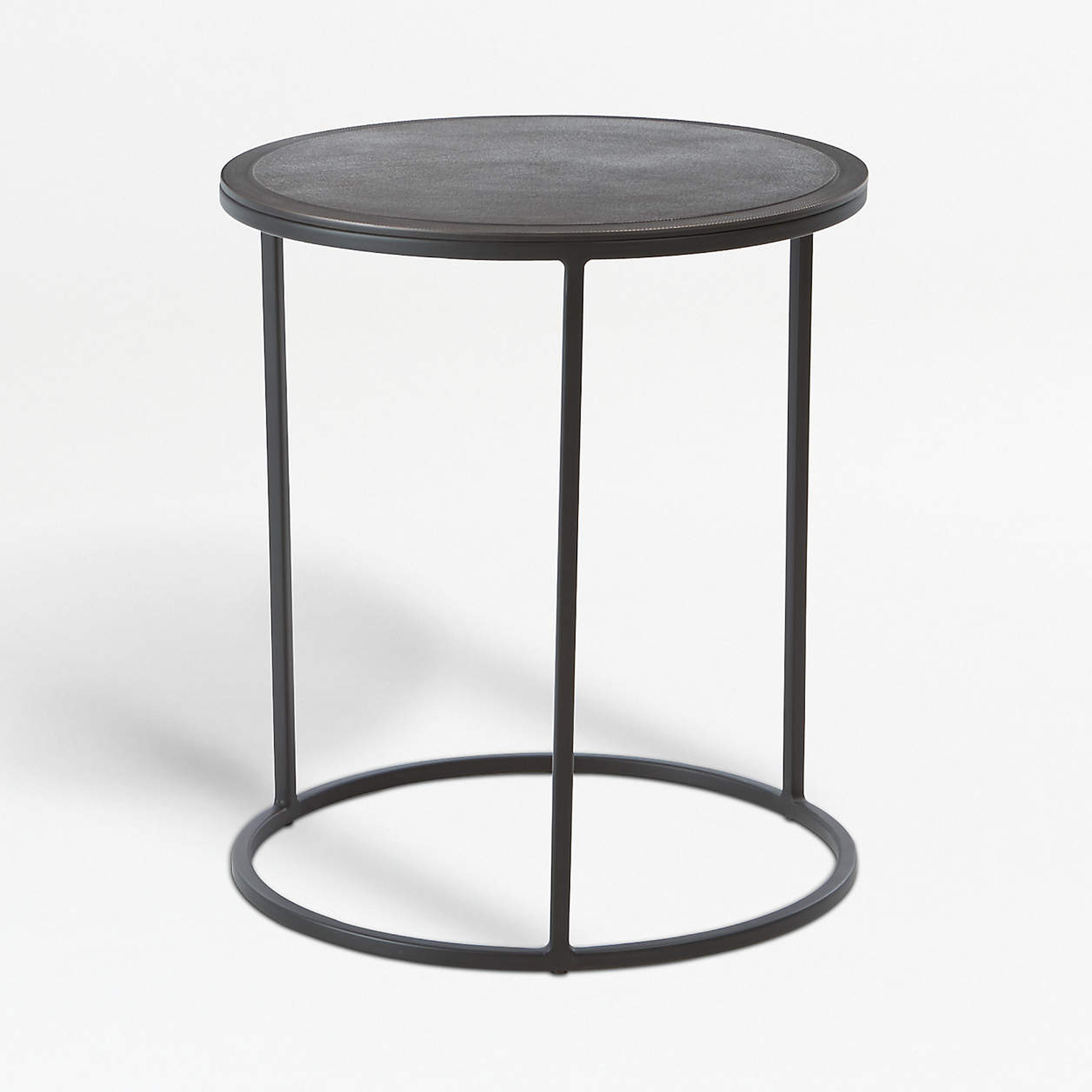 Knurl Small Round Accent Table - Crate and Barrel