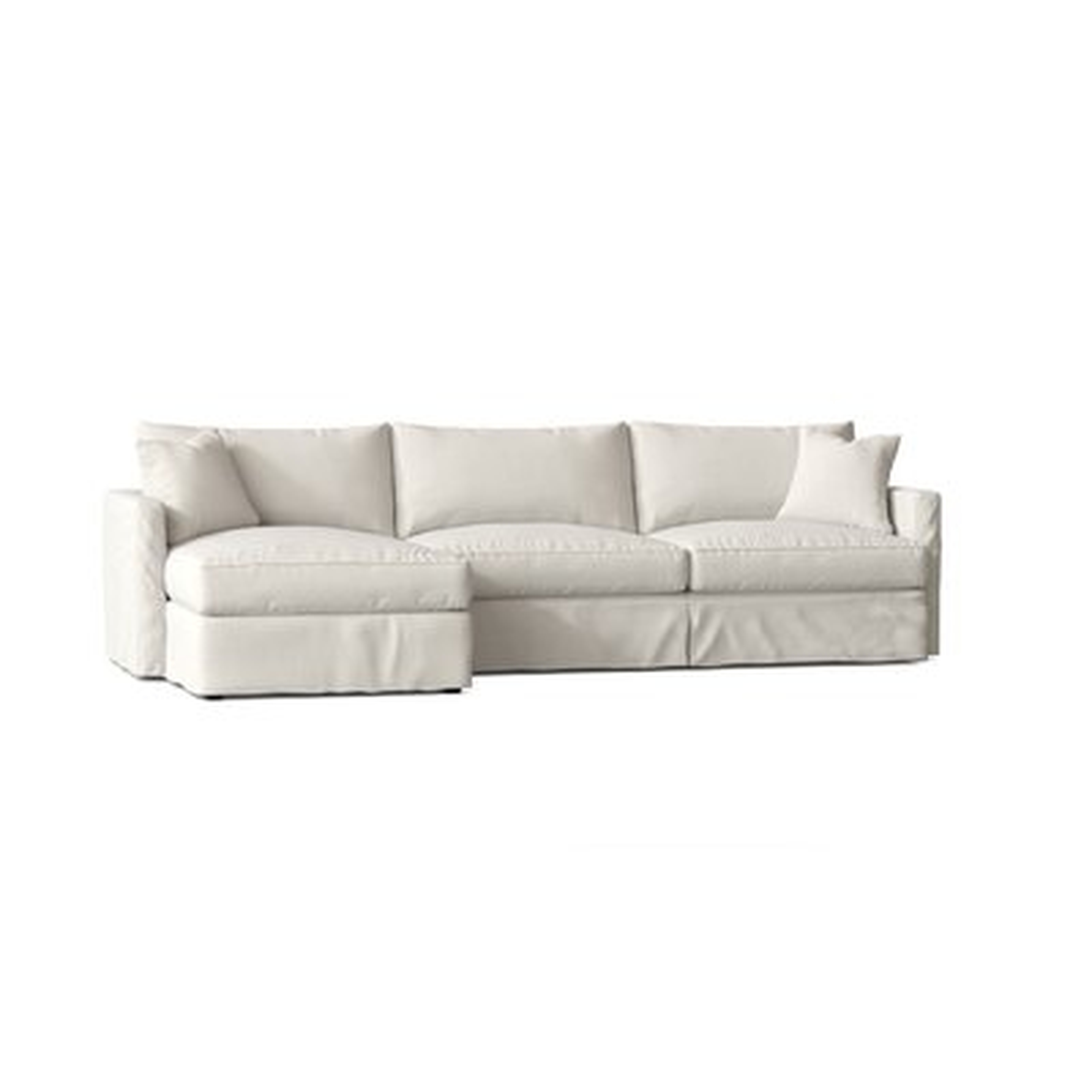 Kian 121" Wide  Cotton Down Cushion Sofa & Chaise - Birch Lane