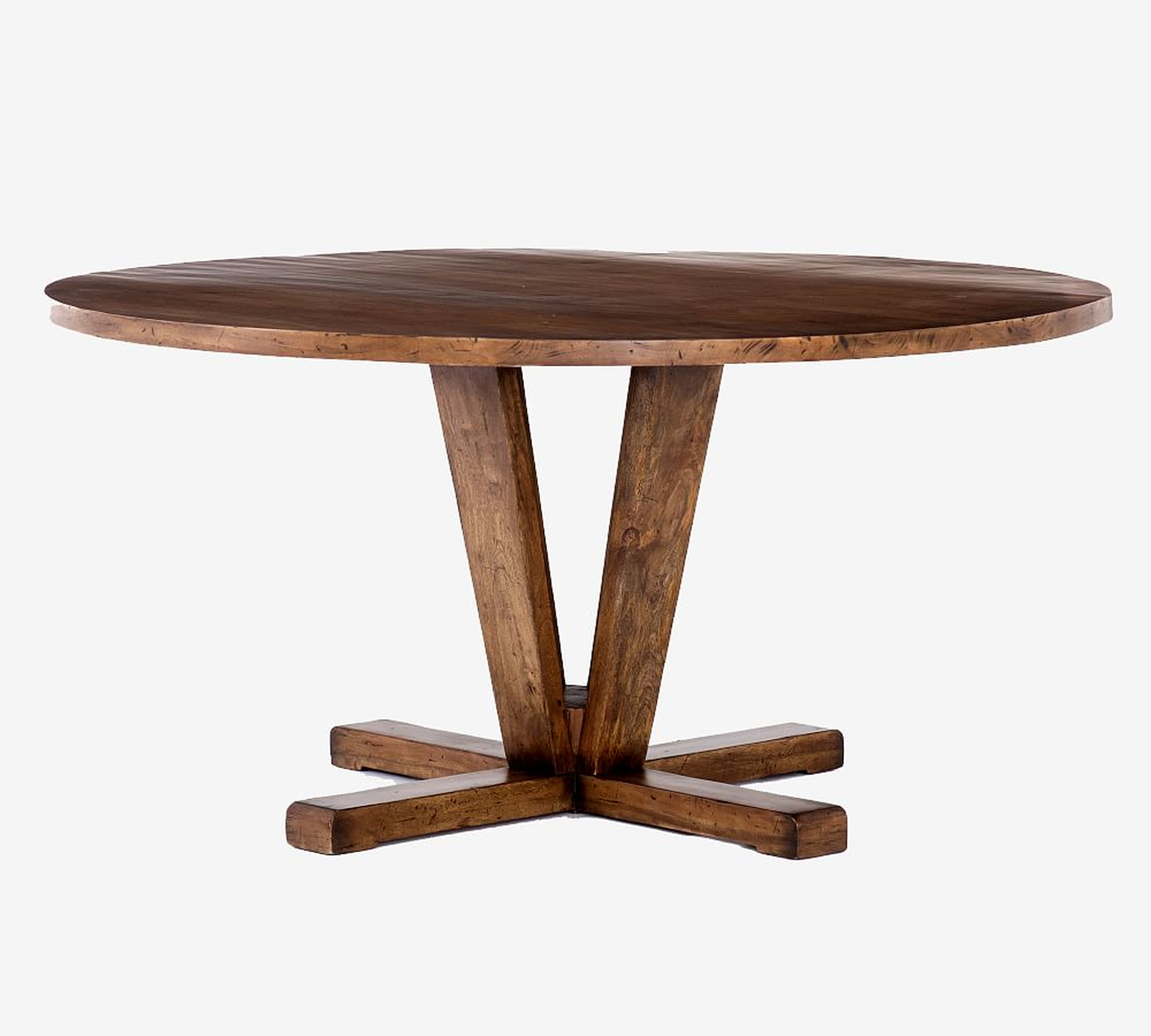 Parkview Reclaimed Wood Round Dining Table, Natural, 60"D - Pottery Barn