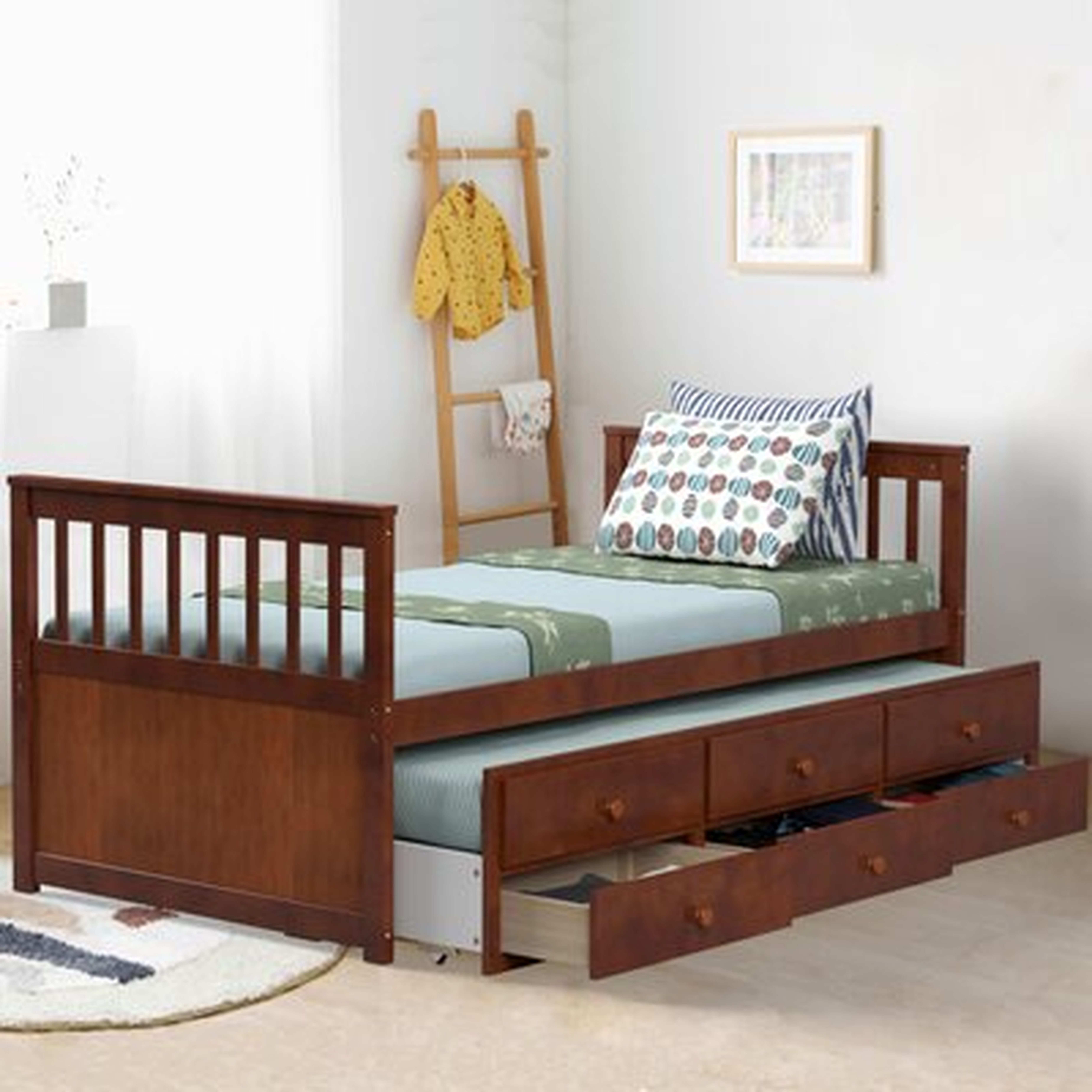 Mariko Twin Bed with Trundle and 3 Drawers - Wayfair