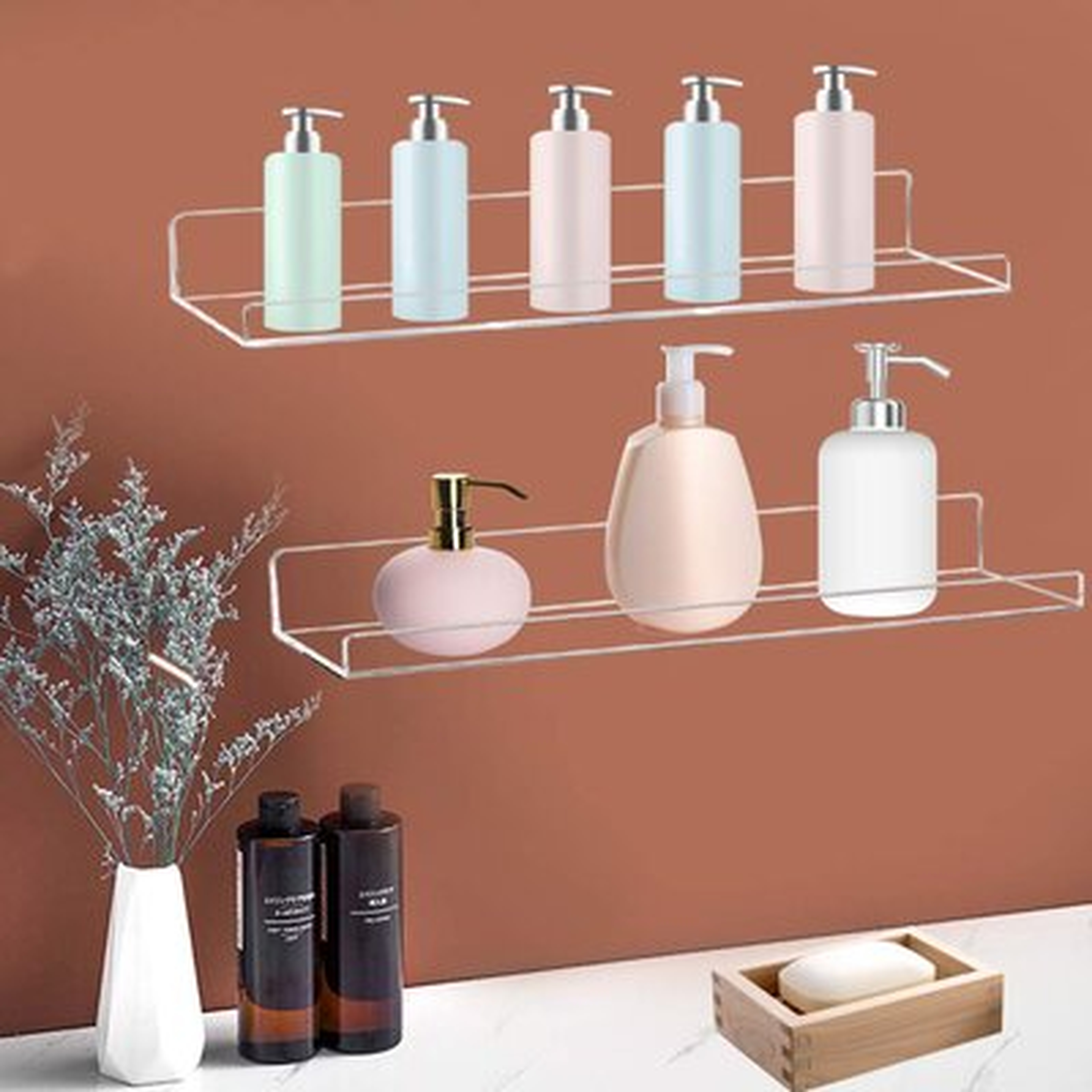 Clear Acrylic Shelf 15" Invisible Floating Wall Ledge Bookshelf, Kids Book Display Shelves Wall Mounted (15 Inch 4Pack) - Wayfair