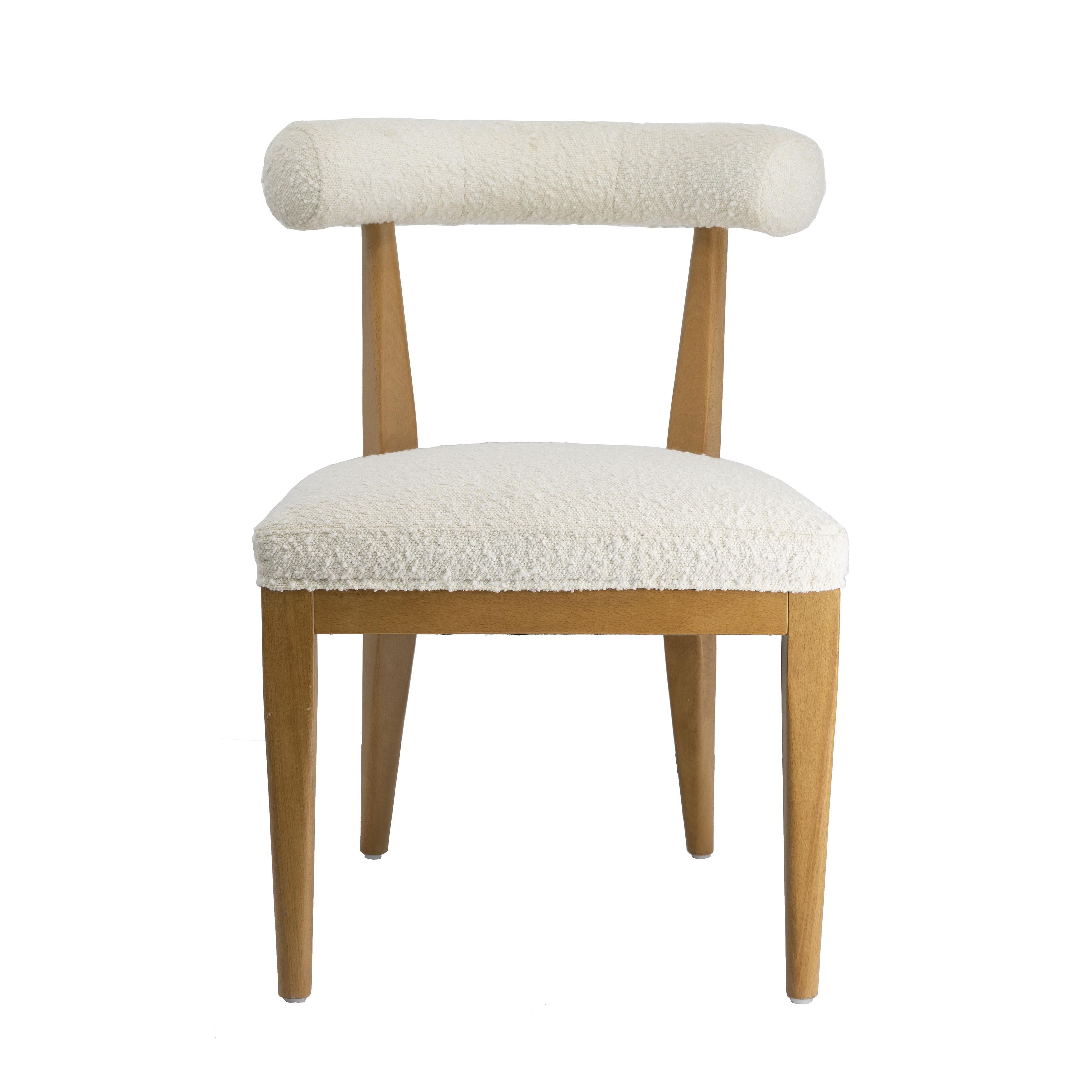 Palla Cream Boucle Dining Chair - TOV FURNITURE