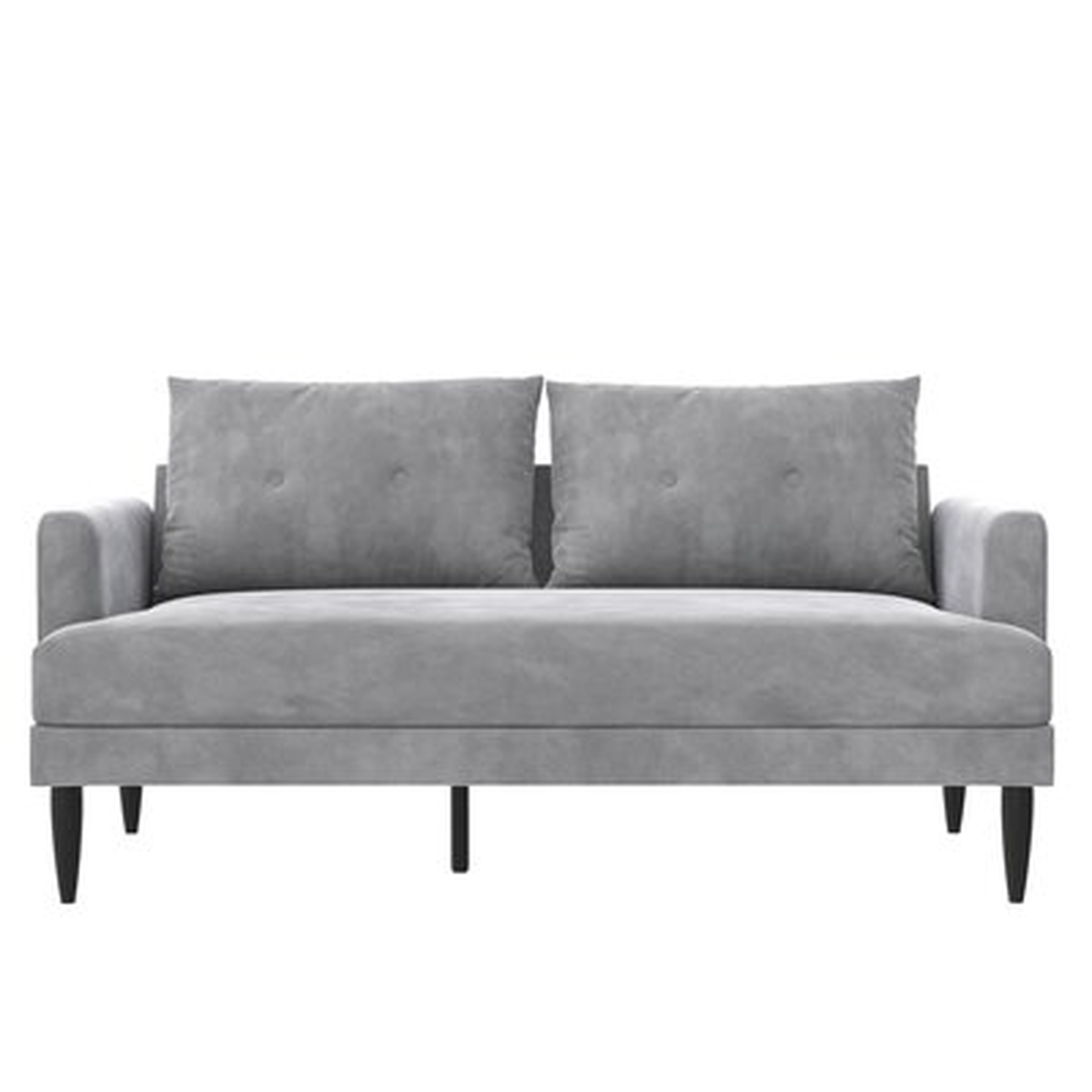 Bailey 60" Wide Velvet Recessed Arm Loveseat - Wayfair