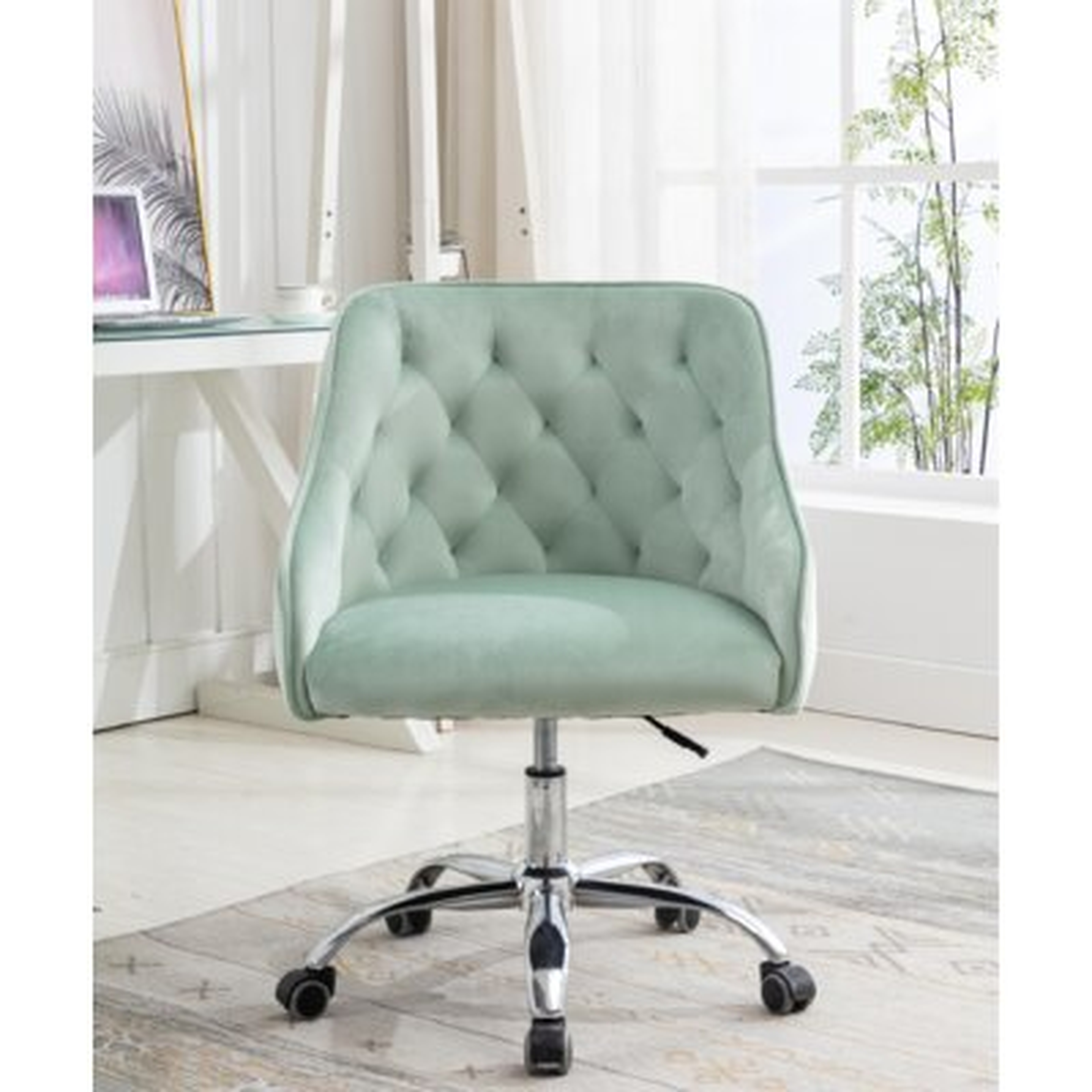 Comfortable Swivel Shell Chair For Living Room/ Modern Leisure Office Chair   Dark Gray - Wayfair