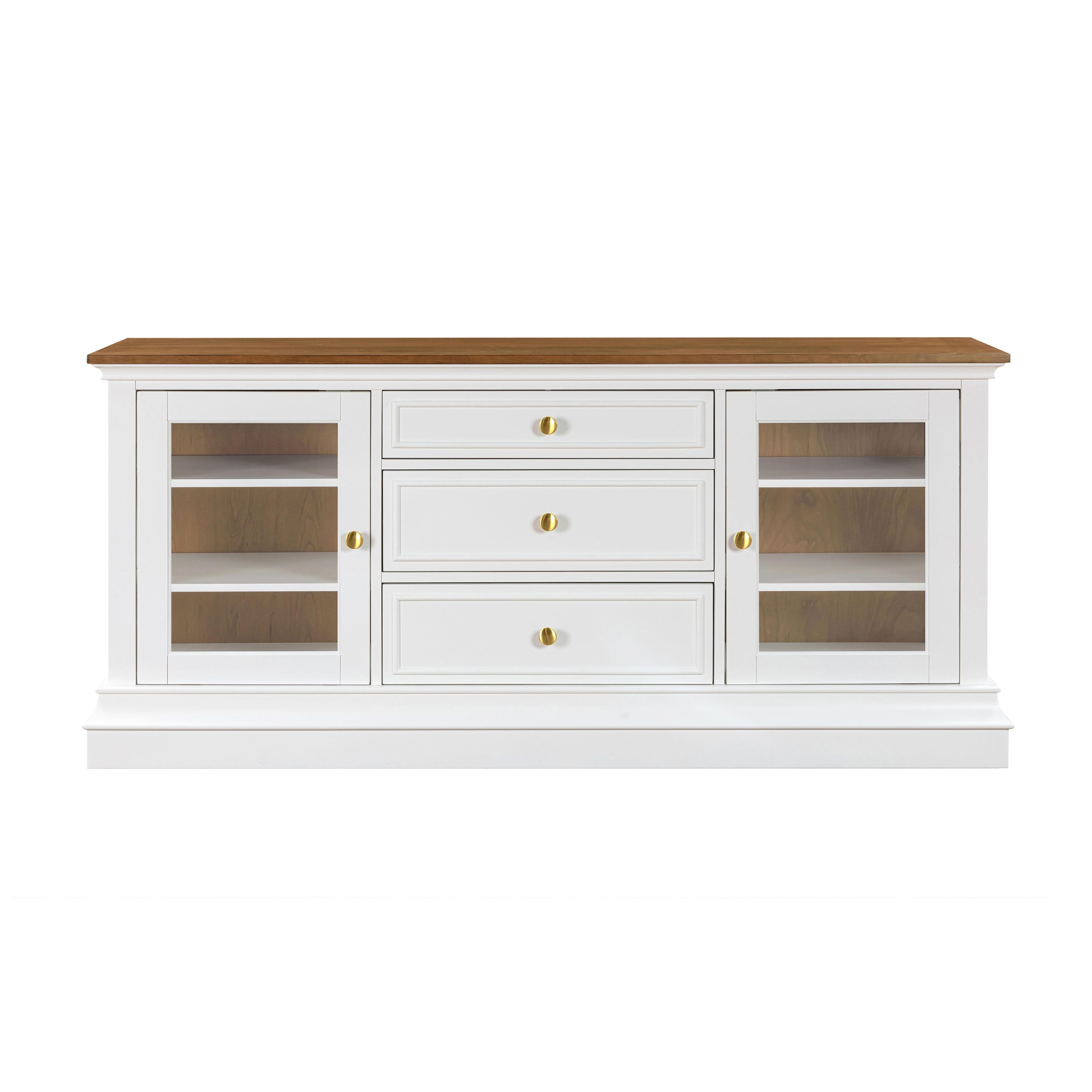 Hudson White Entertainment Console - TOV FURNITURE