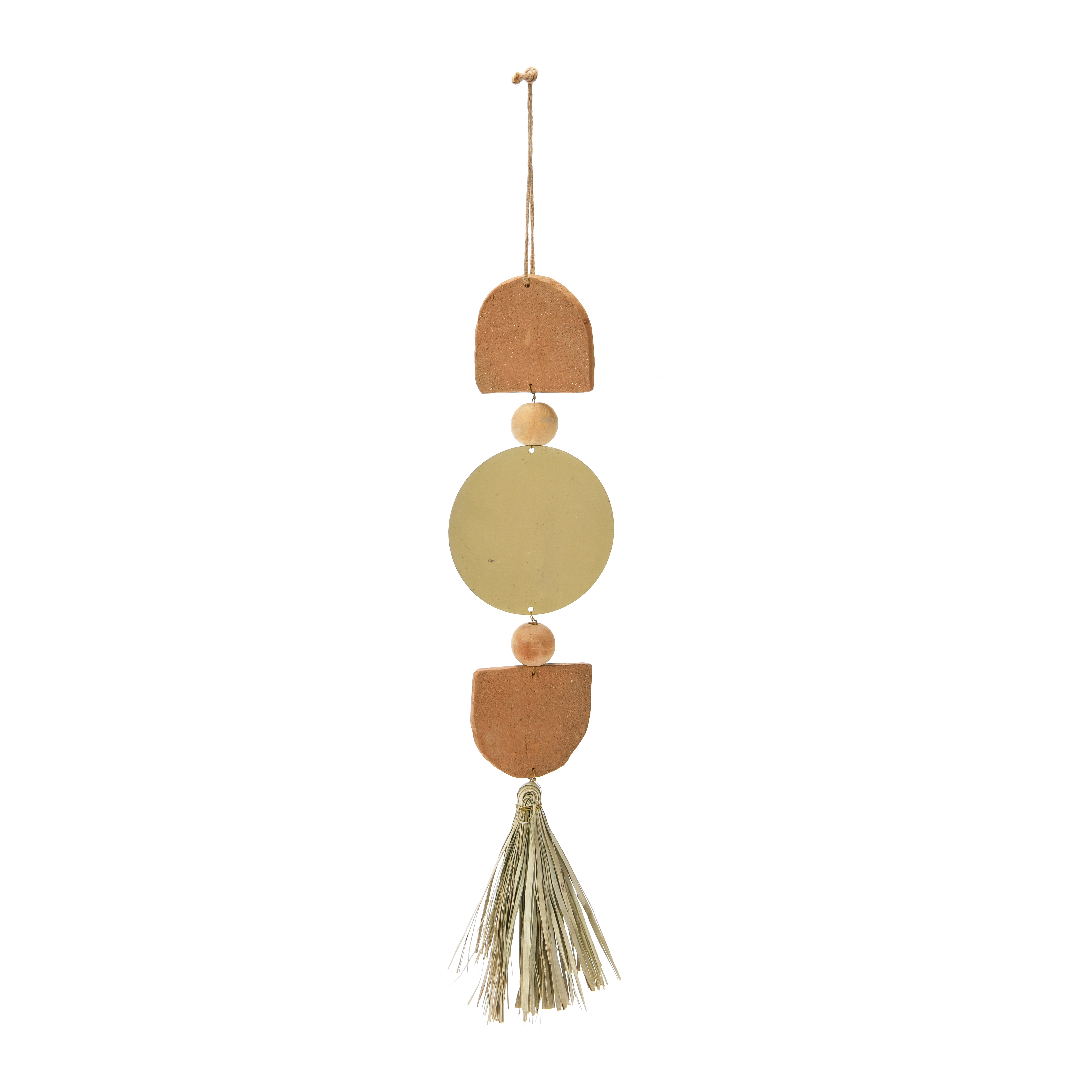 Terracotta and Metal Wall Hanging - Creative Co-Op