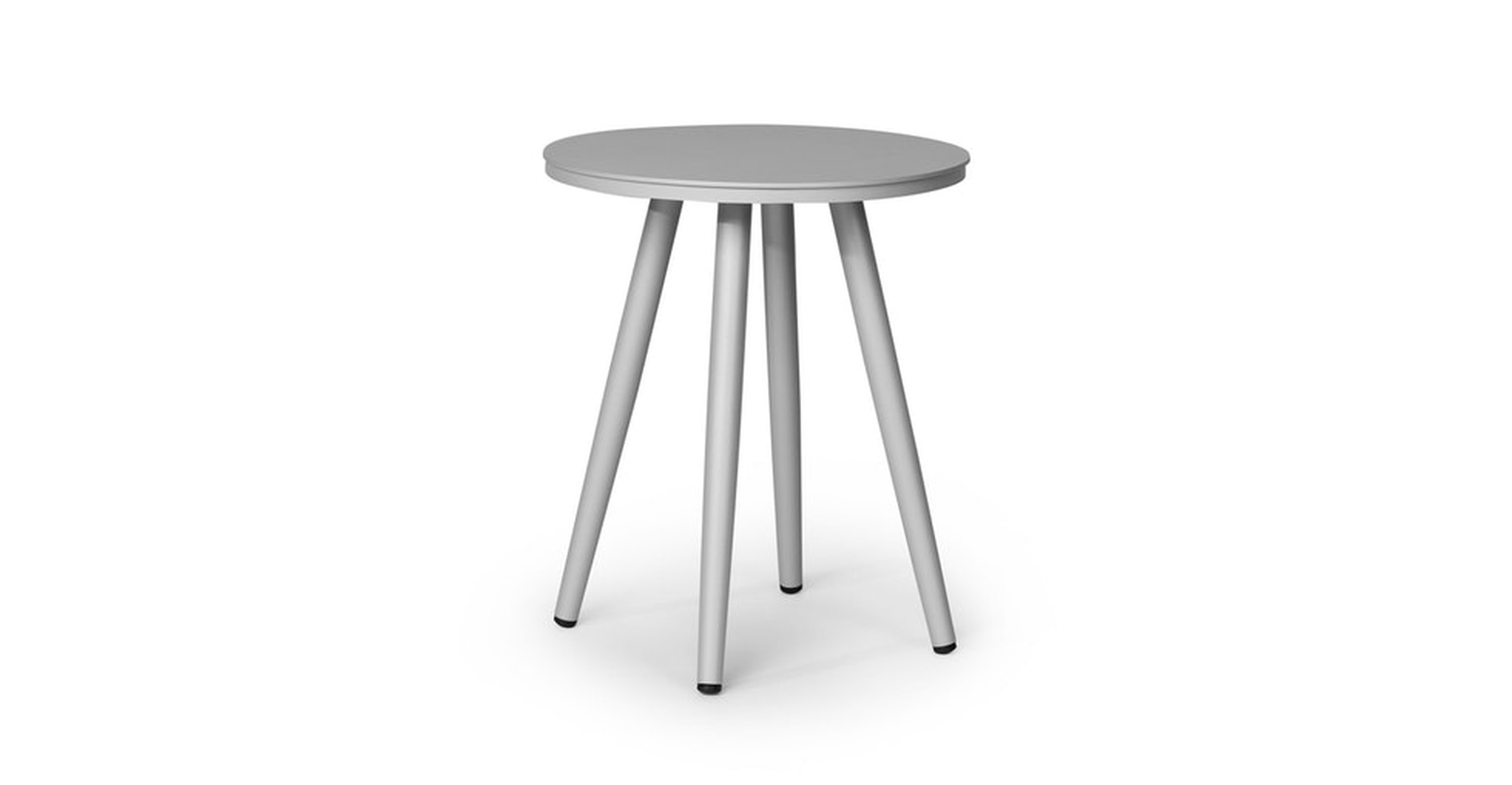 Halden Light Gray 16" Round Side Table - Article
