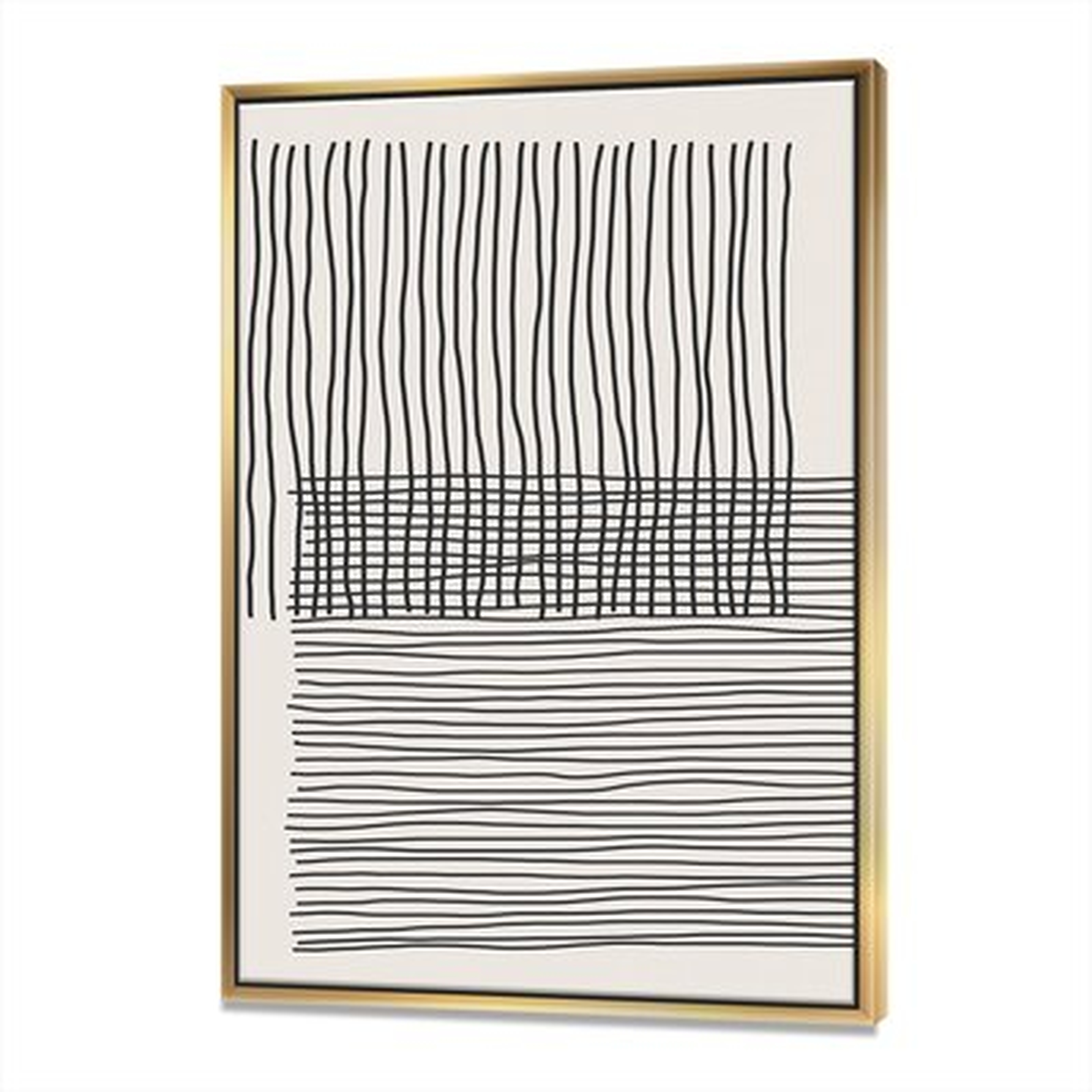 Minimal Geometric Lines and Squares II - Print on Canvas - Wayfair