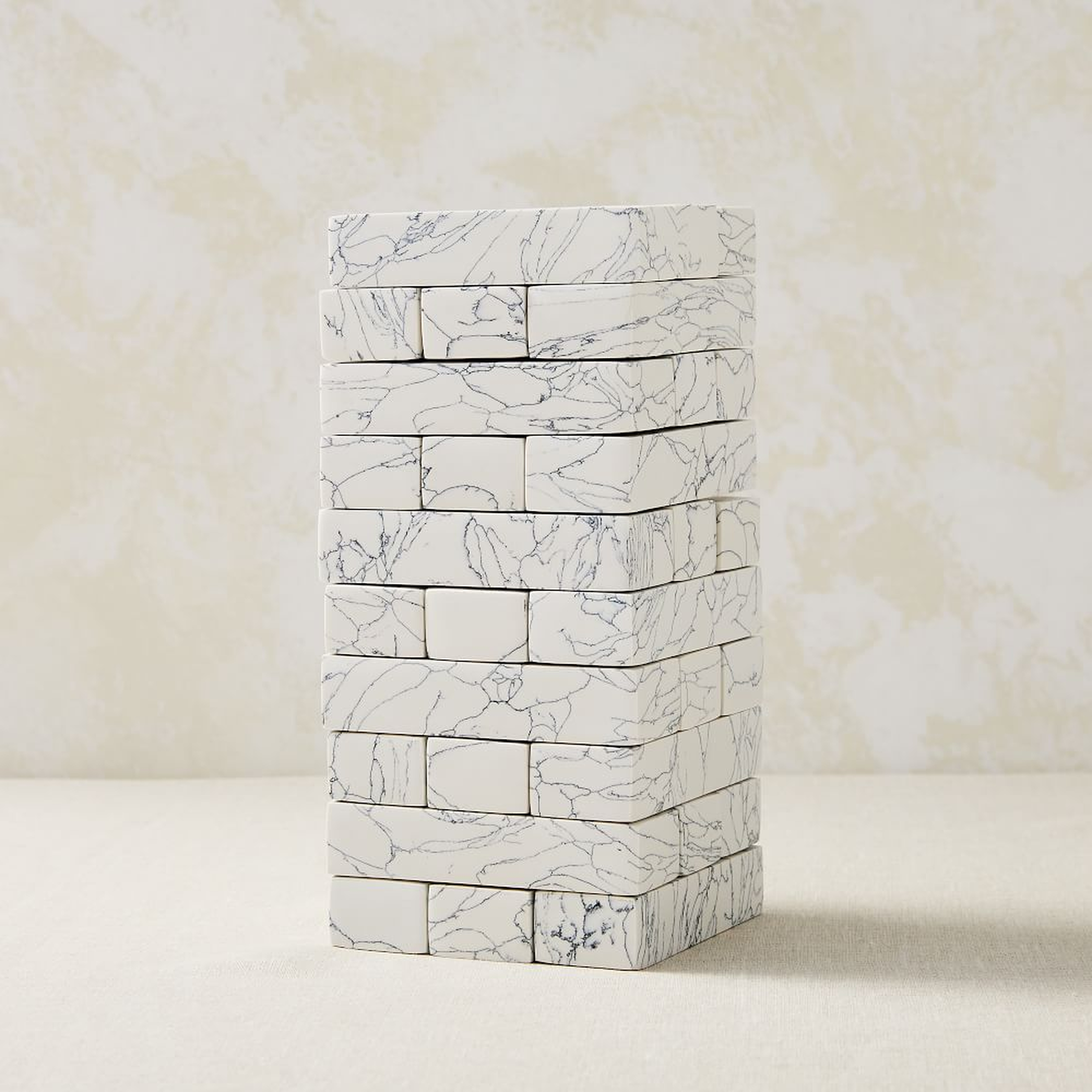 Engineered Stone Stacking Game, White + Gray, Set of 3 - West Elm