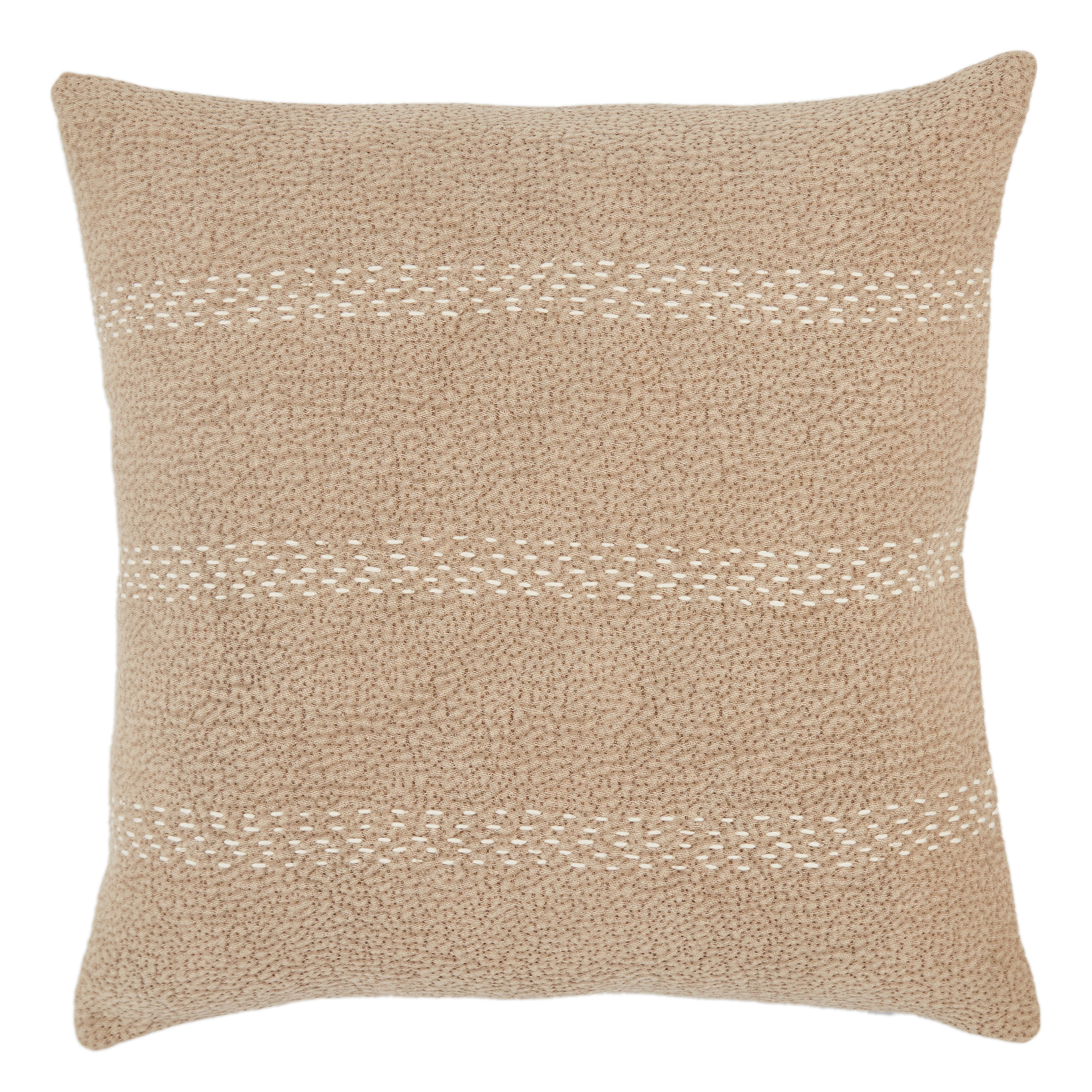 Design (US) Taupe 20"X20" Pillow - Collective Weavers