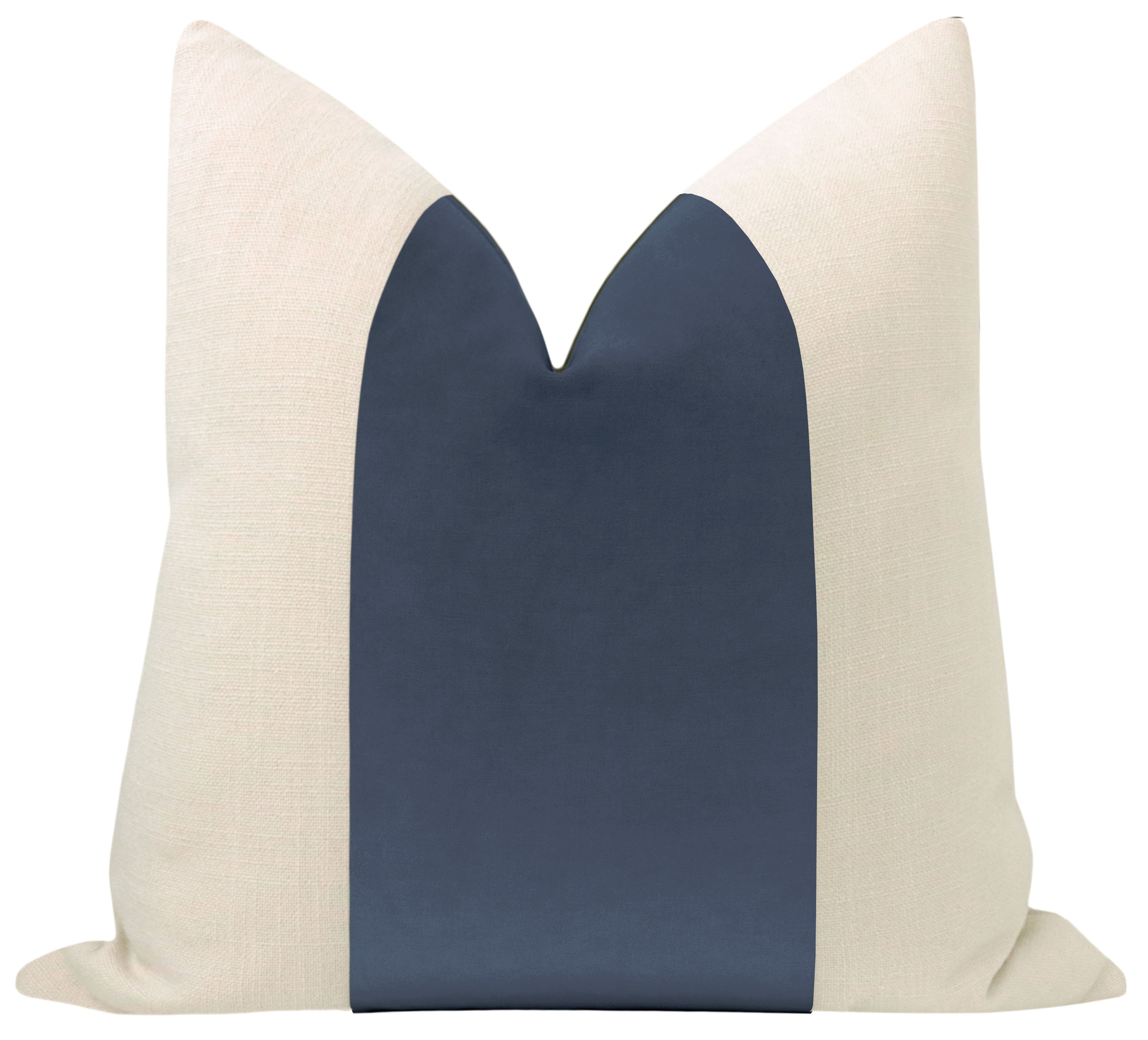 Classic Velvet Pillow Cover, Capri Blue, 20" x 20" - Little Design Company