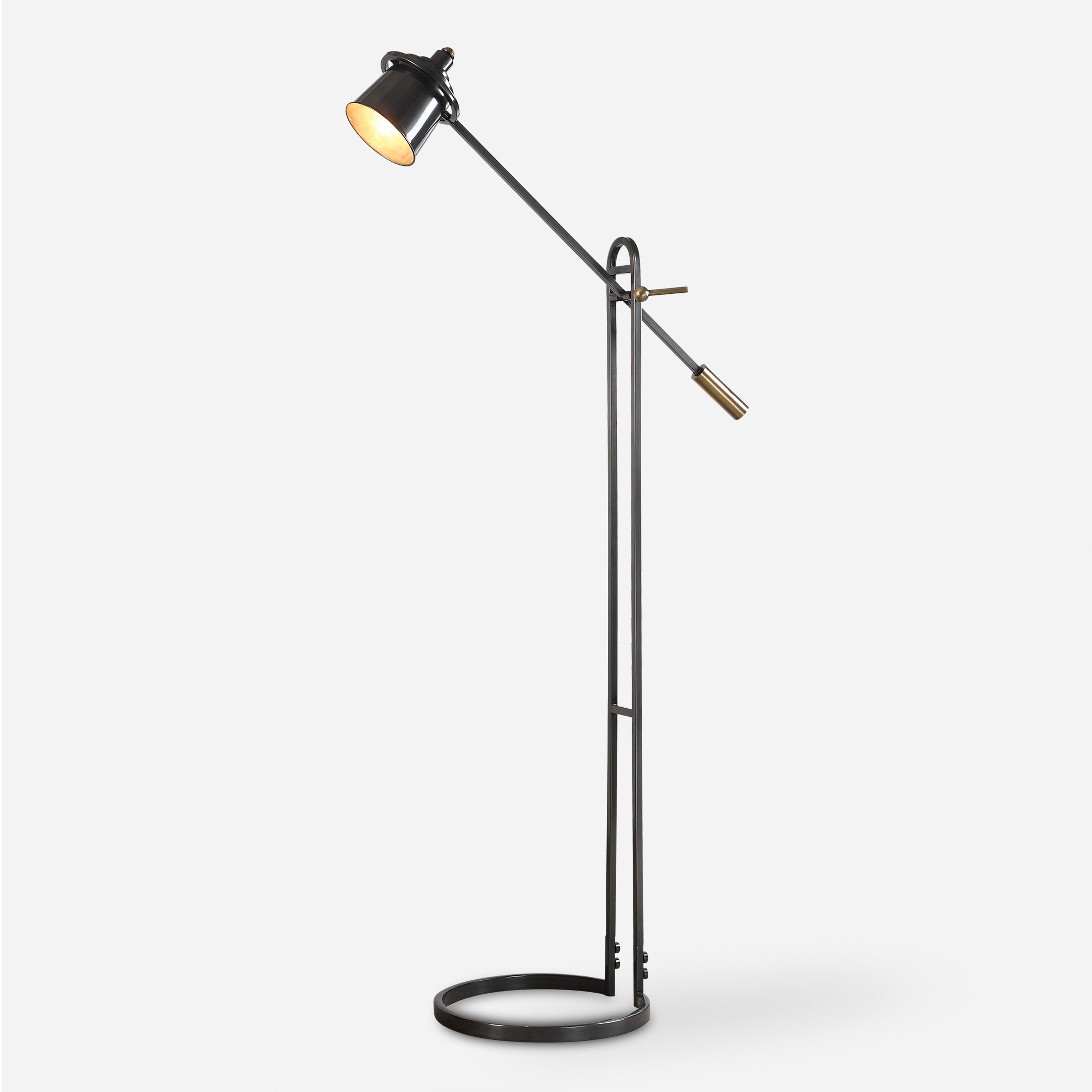 Chisum Dark Bronze Floor Lamp - Uttermost