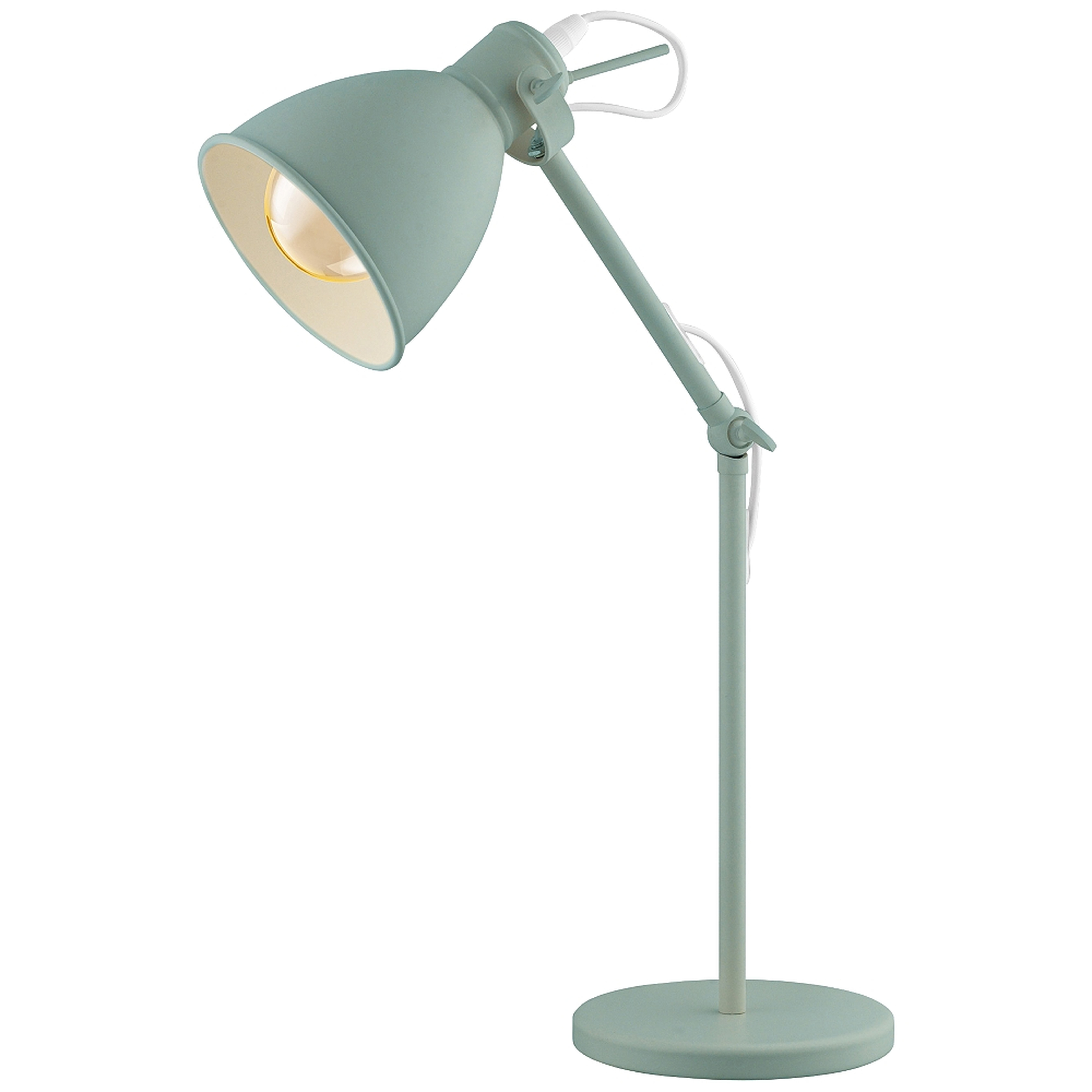 Eglo Priddy-P Pastel Light Green Adjustable Desk Lamp - Style # 85Y38 - Lamps Plus